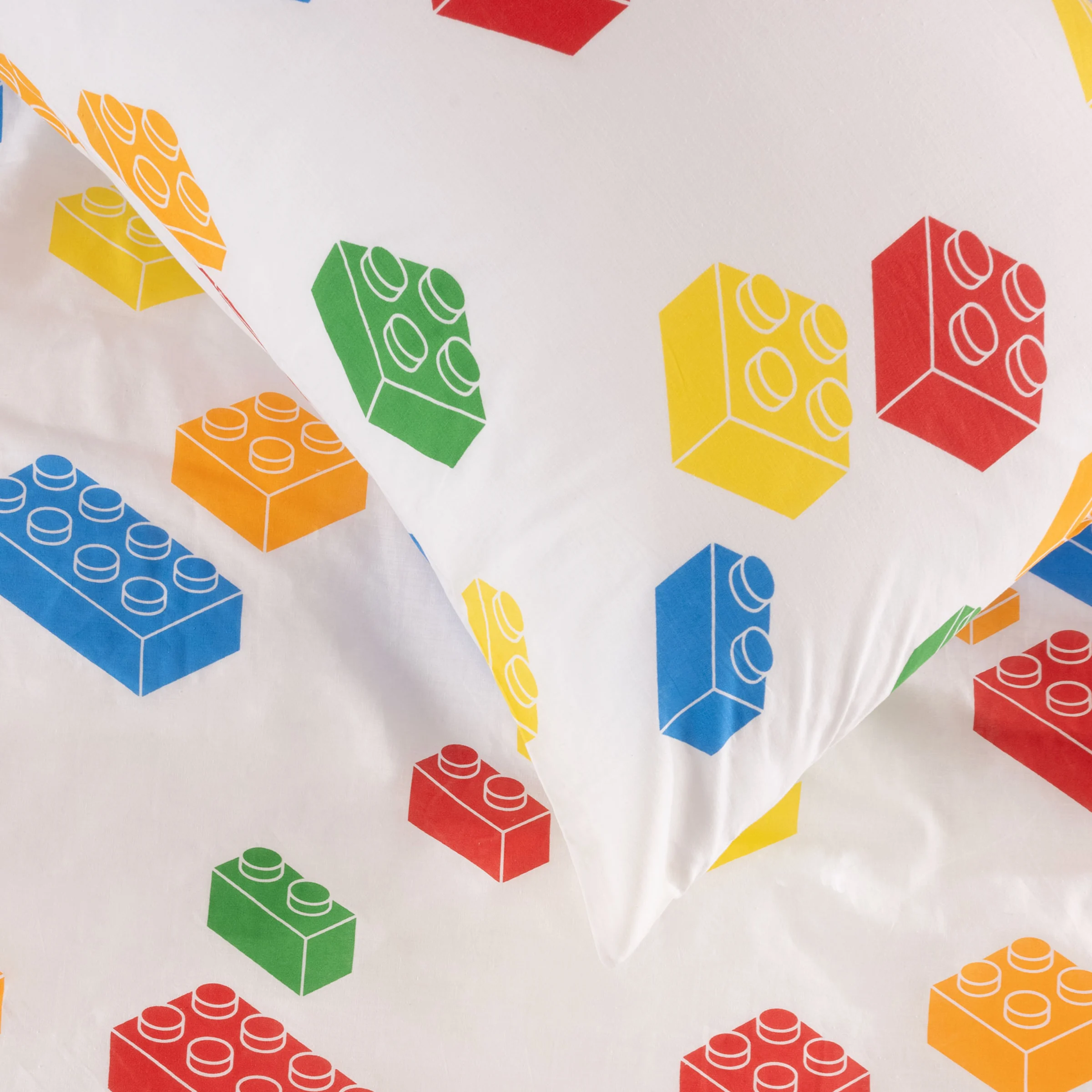 SQUIGGLES Block Party Duvet Cover Set, White, Double