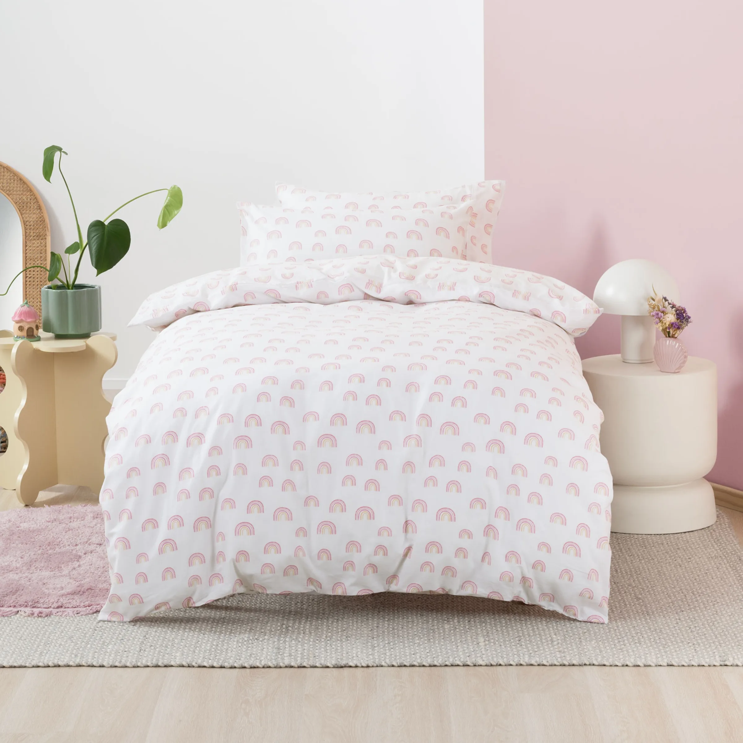 SQUIGGLES Rainbow Magic Duvet Cover Set, Multi, Single