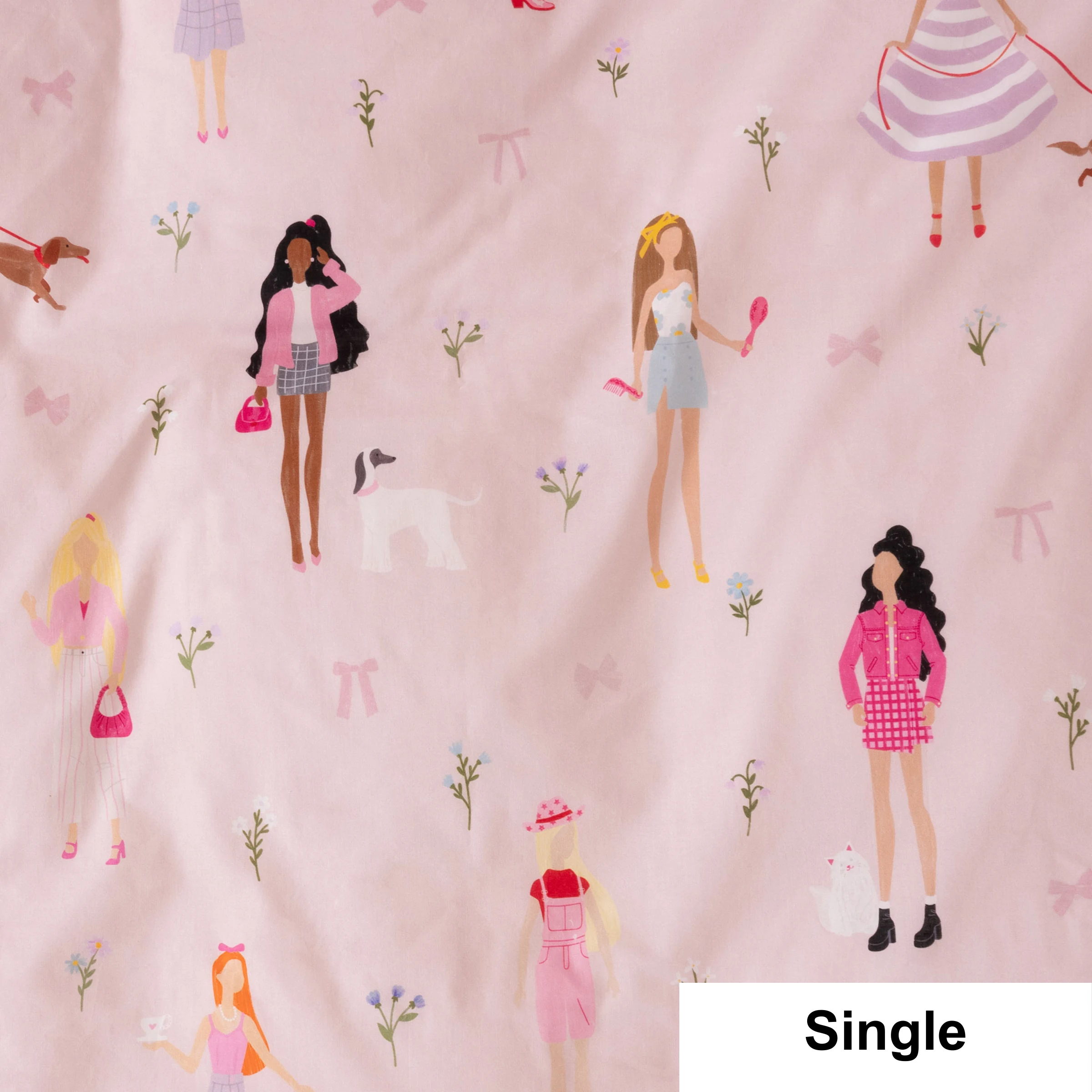 SQUIGGLES Runway Ready Duvet Cover Set, Candyfloss, Single