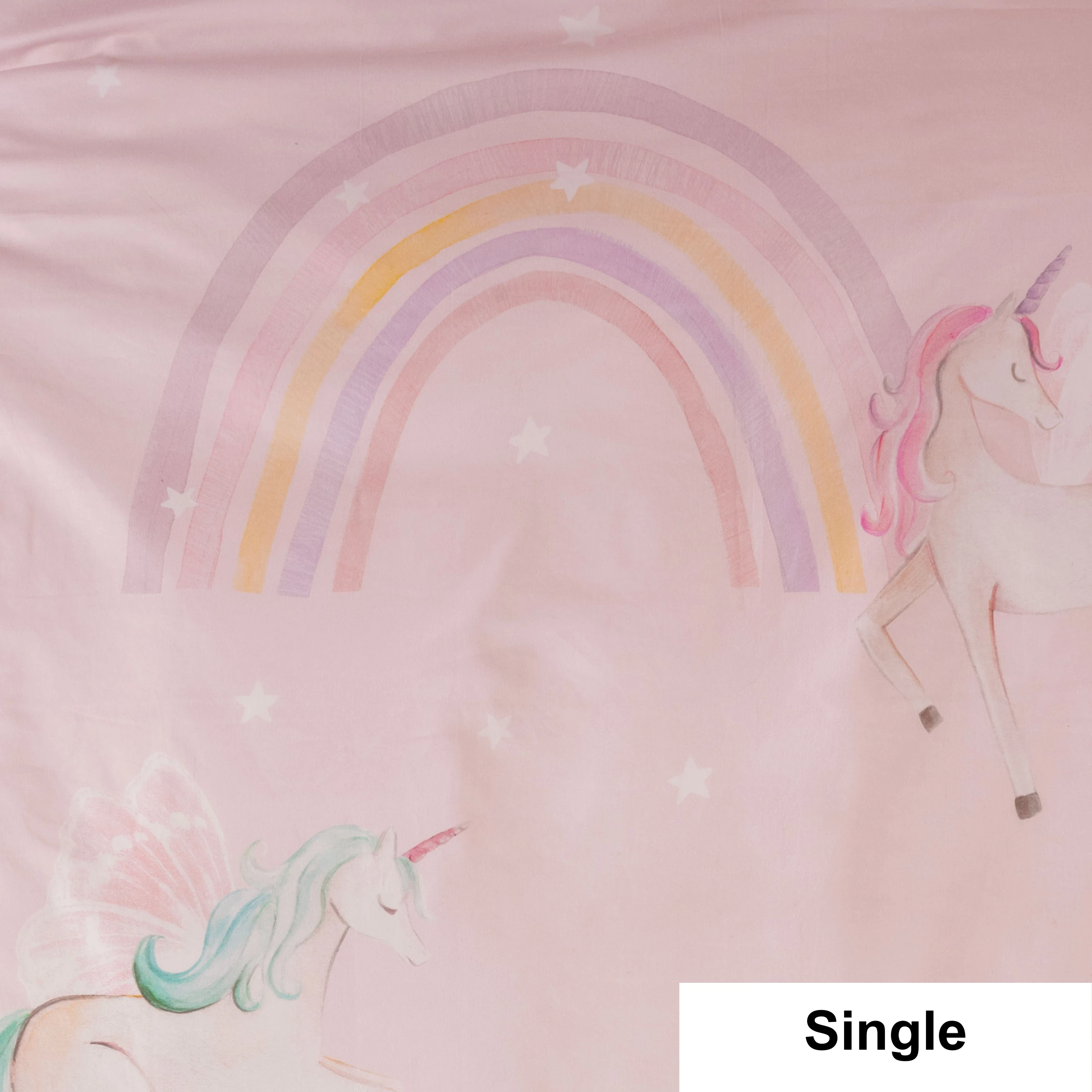 SQUIGGLES Unicorn Utopia Duvet Cover Set, Shell, Single