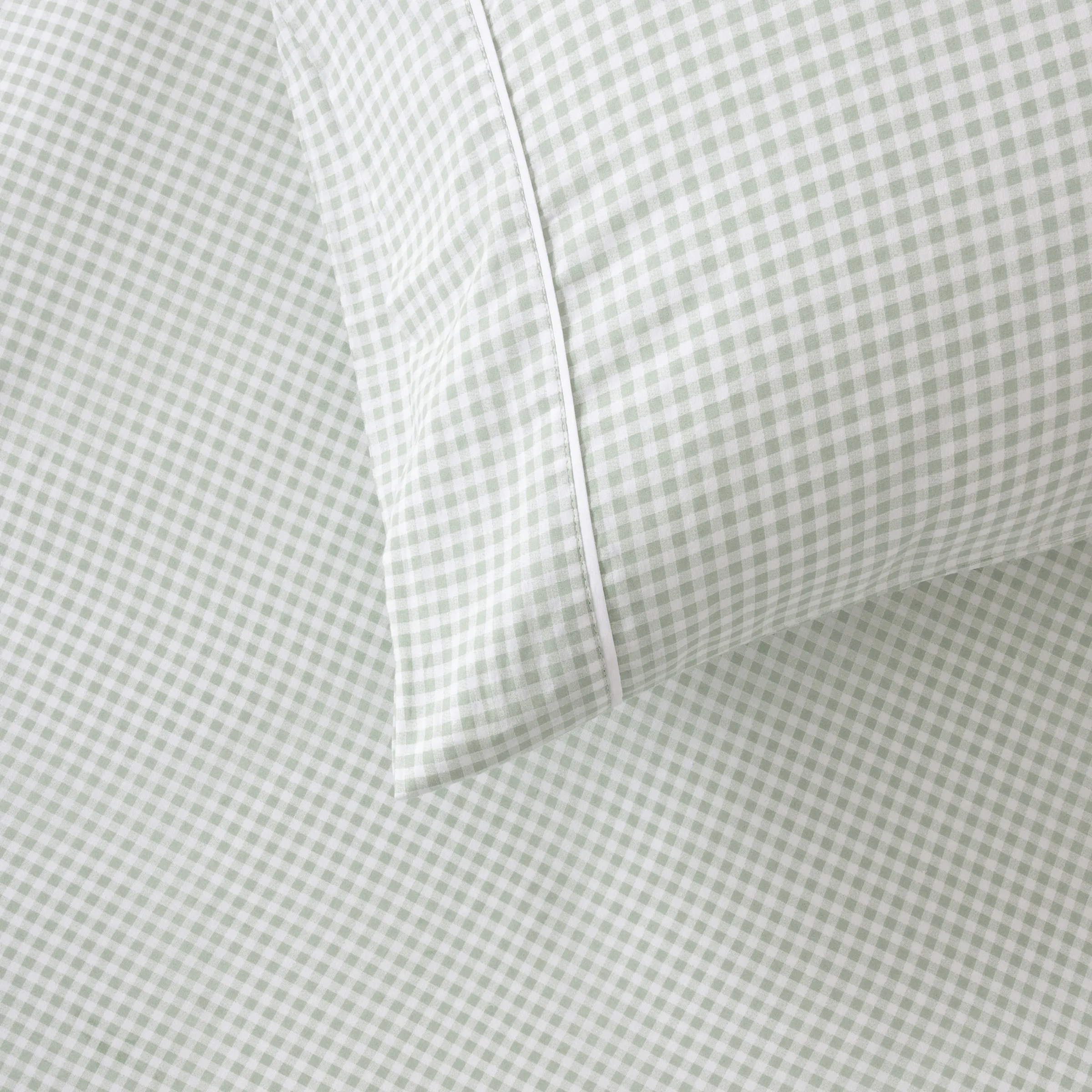SQUIGGLES Jagger Fitted Sheet Set, Sage, King Single