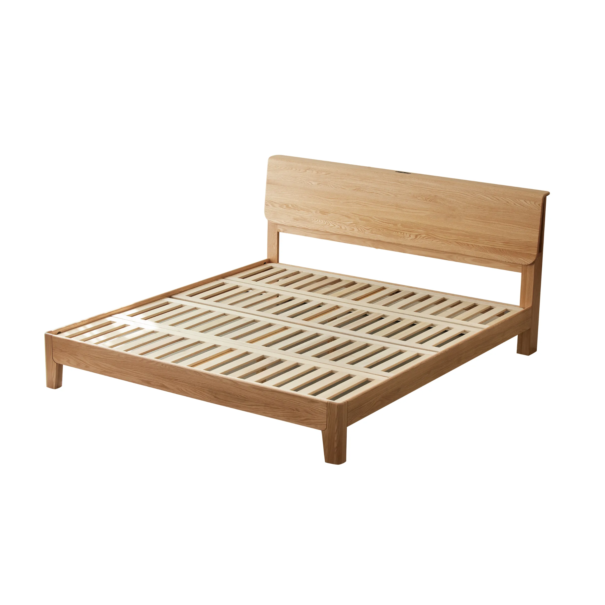 Solidwood Bailey Super King Bed Frame, Low Profile, Oak