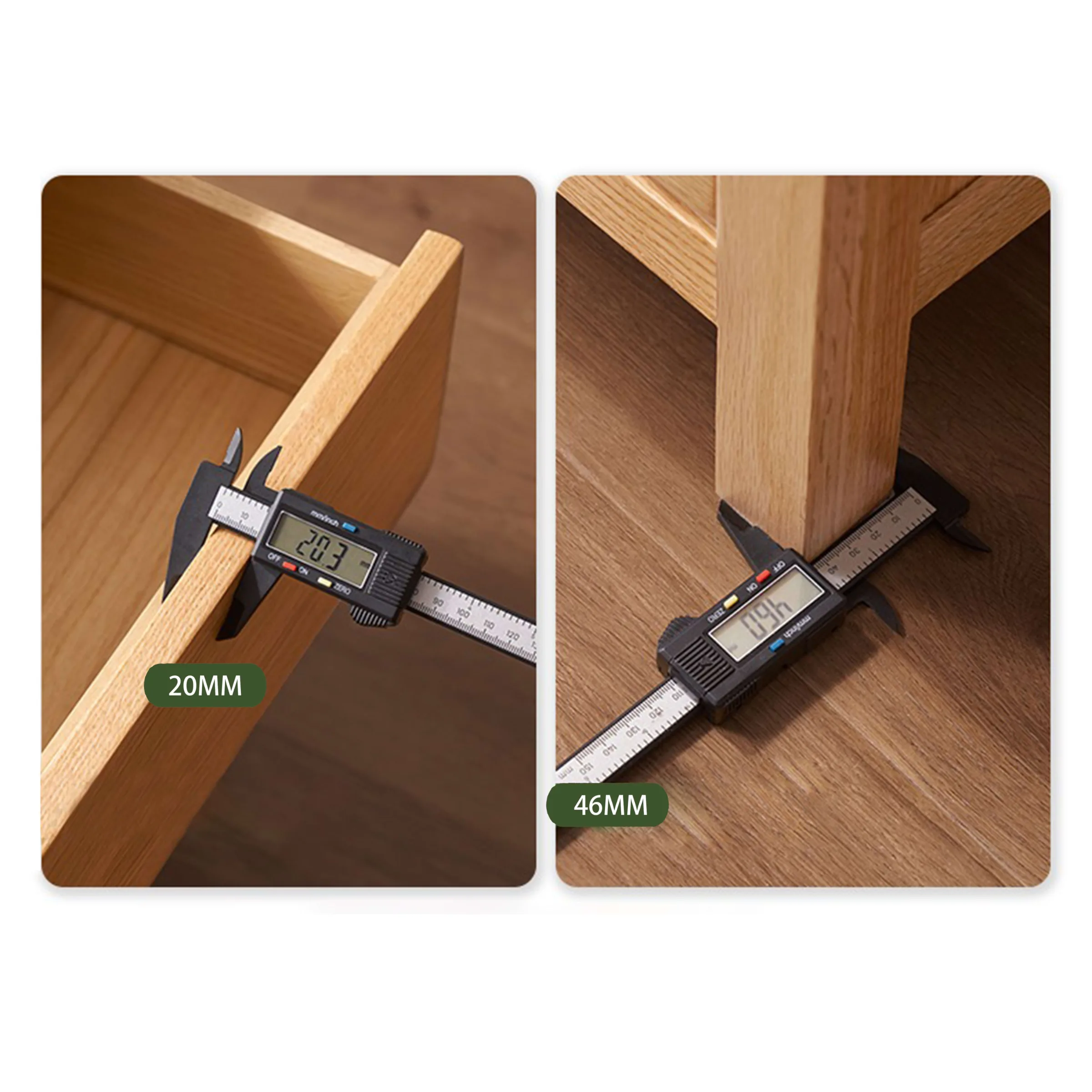 Solidwood Edinburgh 2PCS Bedside Table Set, Oak