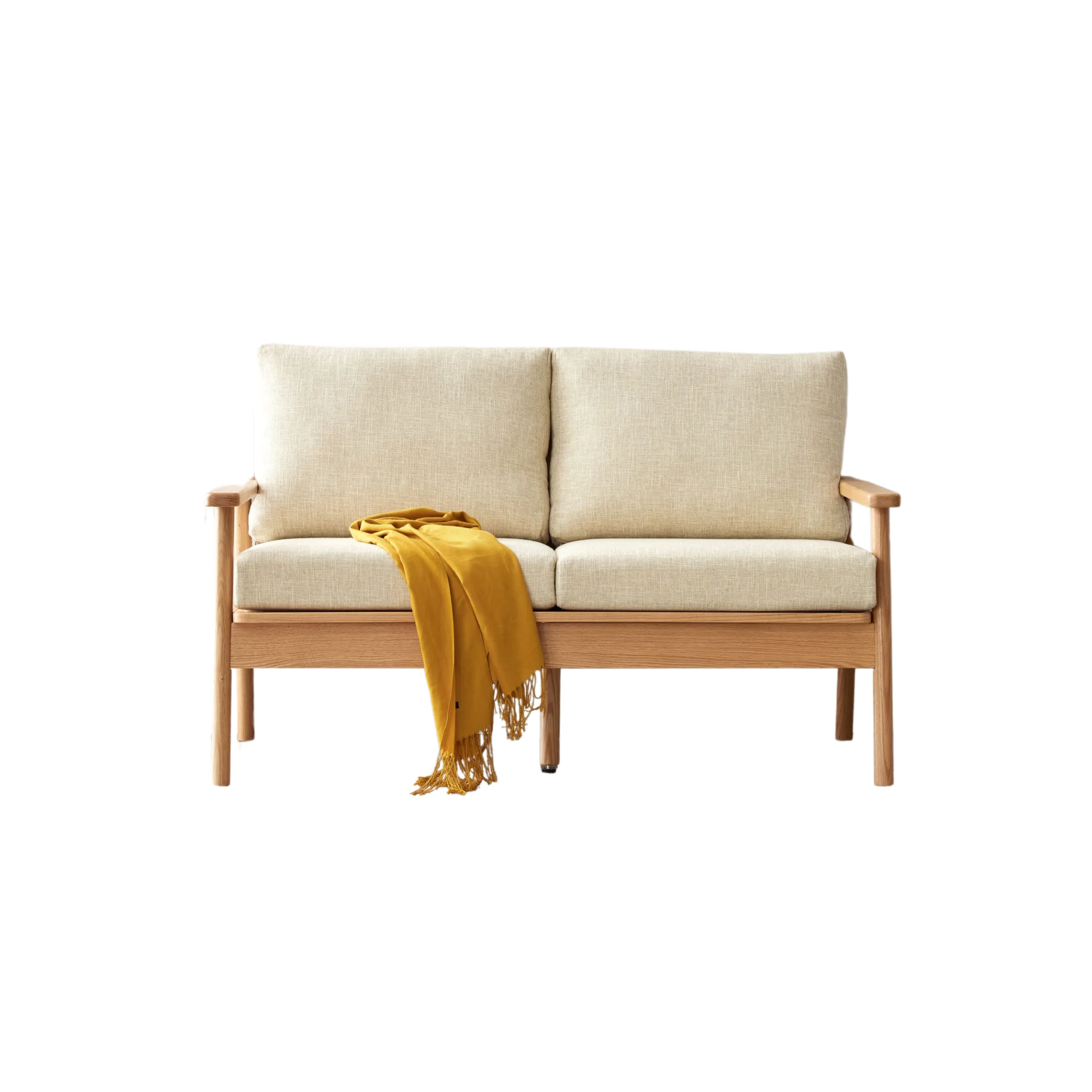 Solidwood Seattle 2PCS Sofa Set, 2+1 Seater, Oak