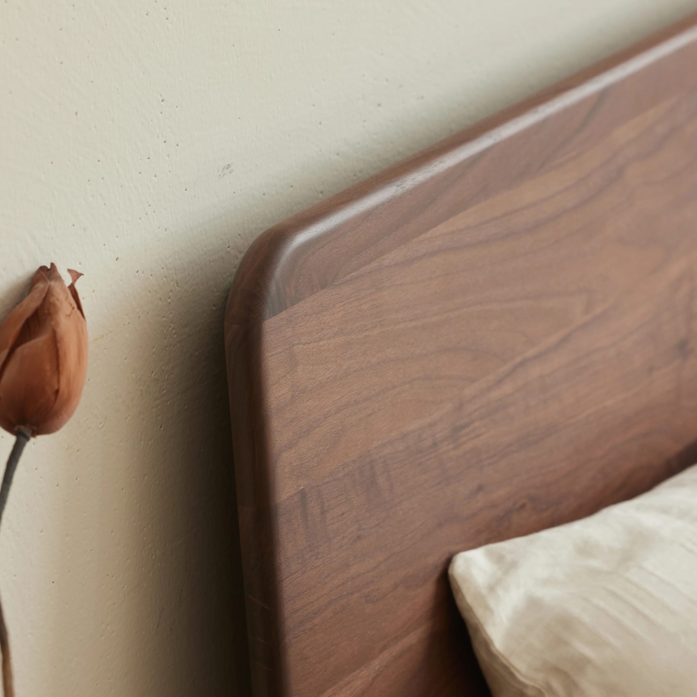 Solidwood Nordin Walnut Super King Bed Frame with Adjustable Headboard