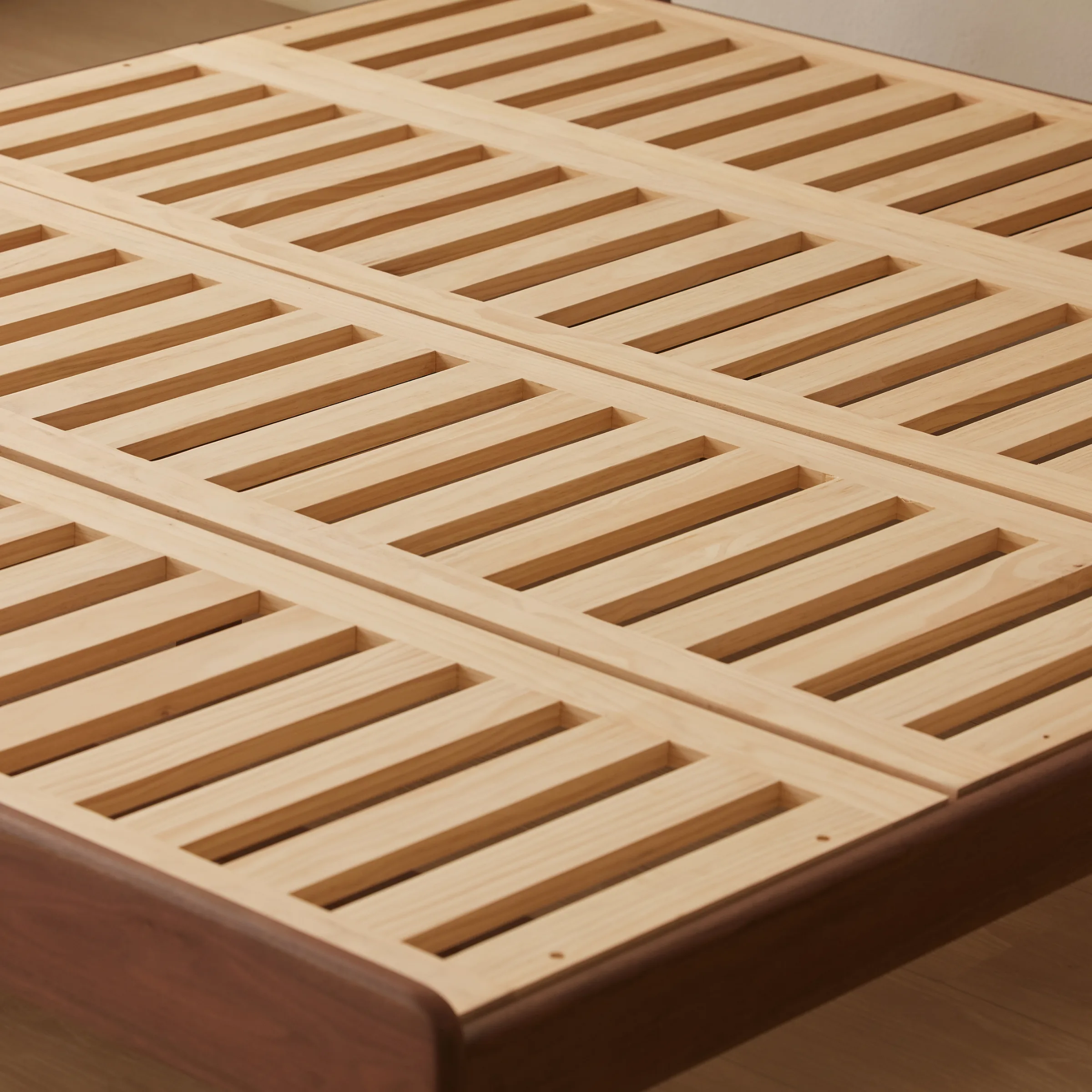 Solidwood Nordin Walnut Super King Bed Base