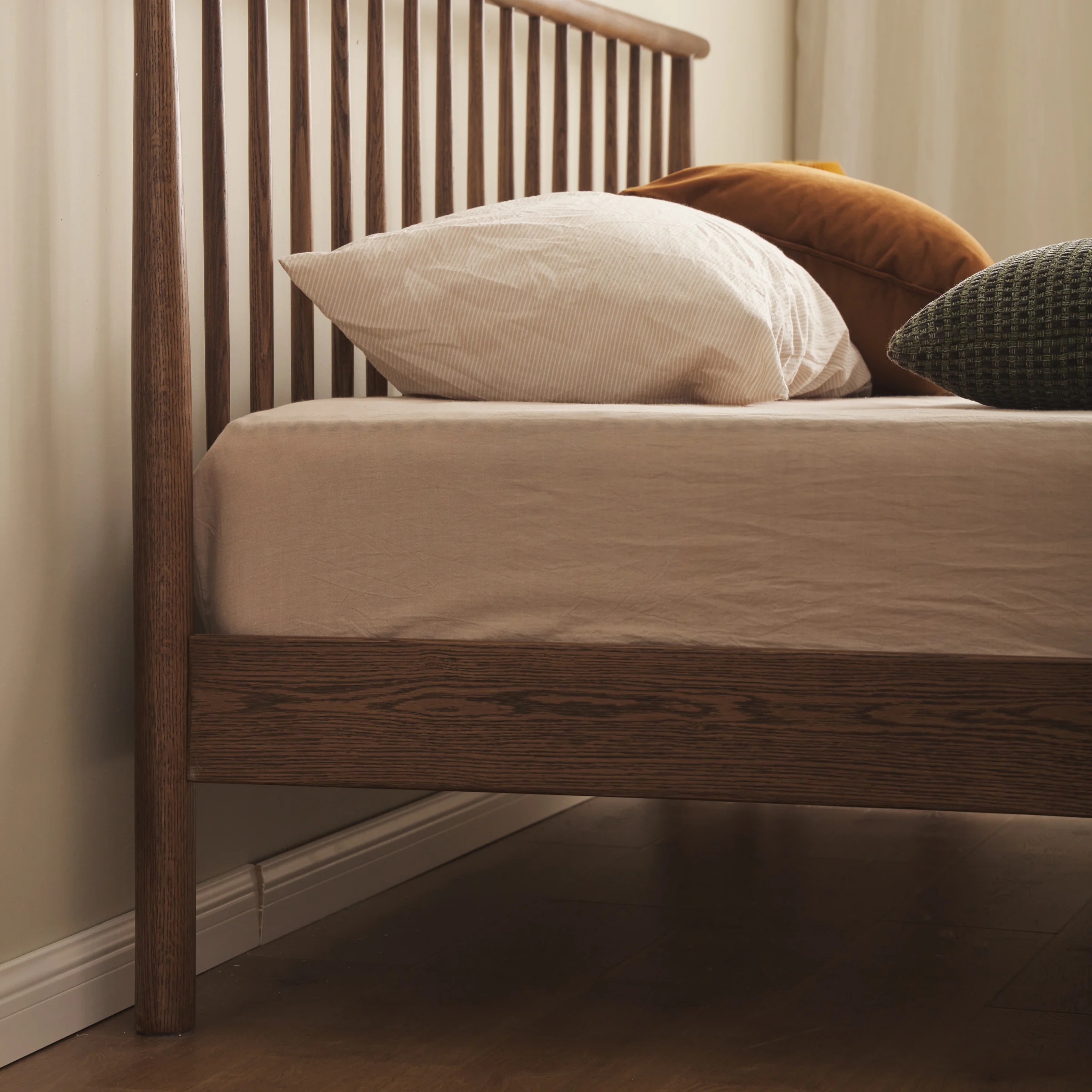 Solidwood Santa Rosa Super King Bed Frame, Walnut