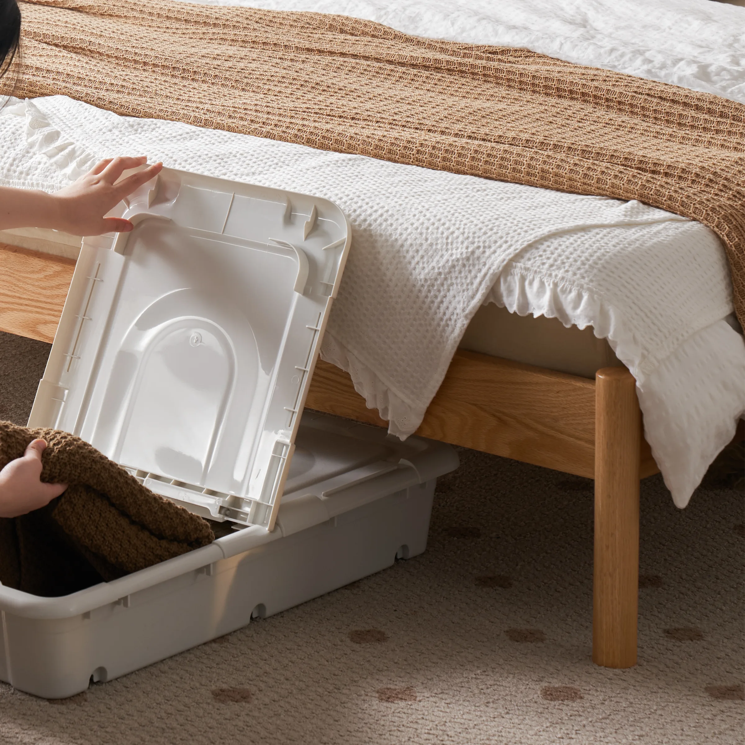 Solidwood Santa Rosa Super King Bed Frame, Natural