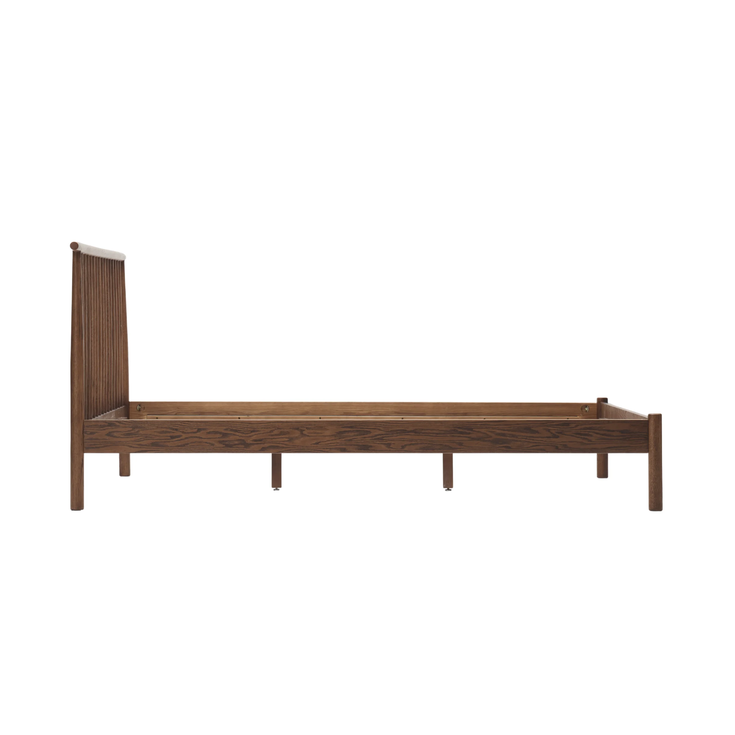 Solidwood Santa Rosa Small Queen Bed Frame, Walnut