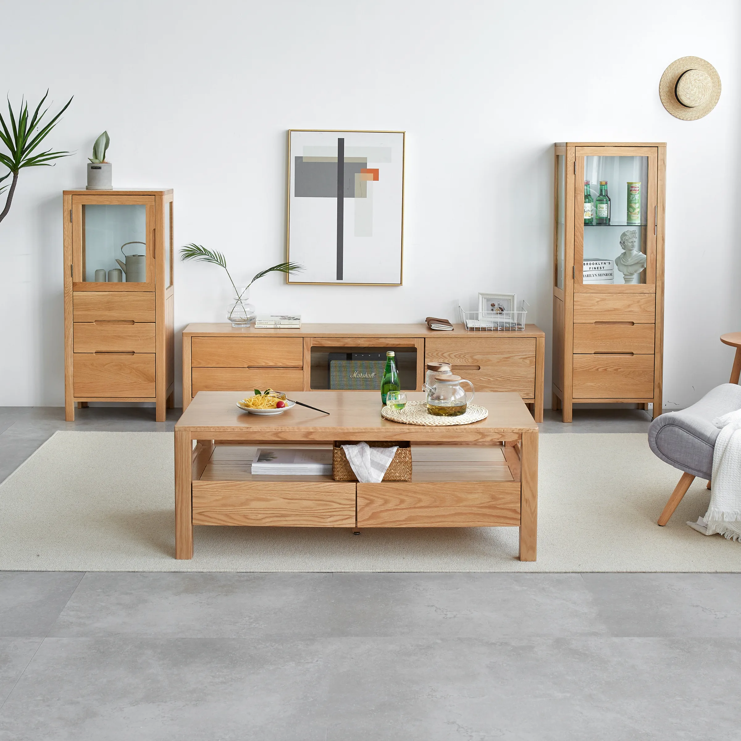 Solidwood Norway Coffee Table, 120x60cm