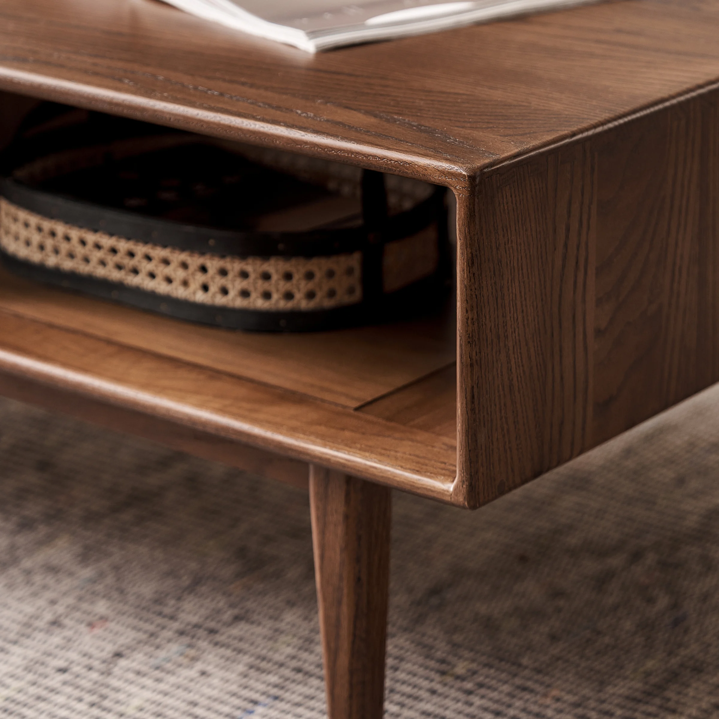Solidwood Bailey Coffee Table, 1.2m, Walnut
