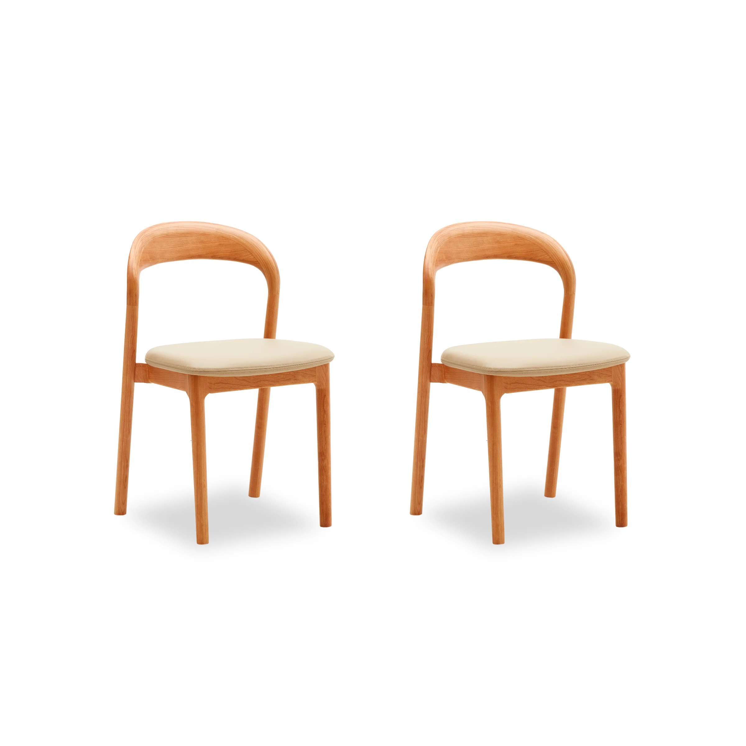 Solidwood Quartz Cherry Dining Chairs, Set of 2