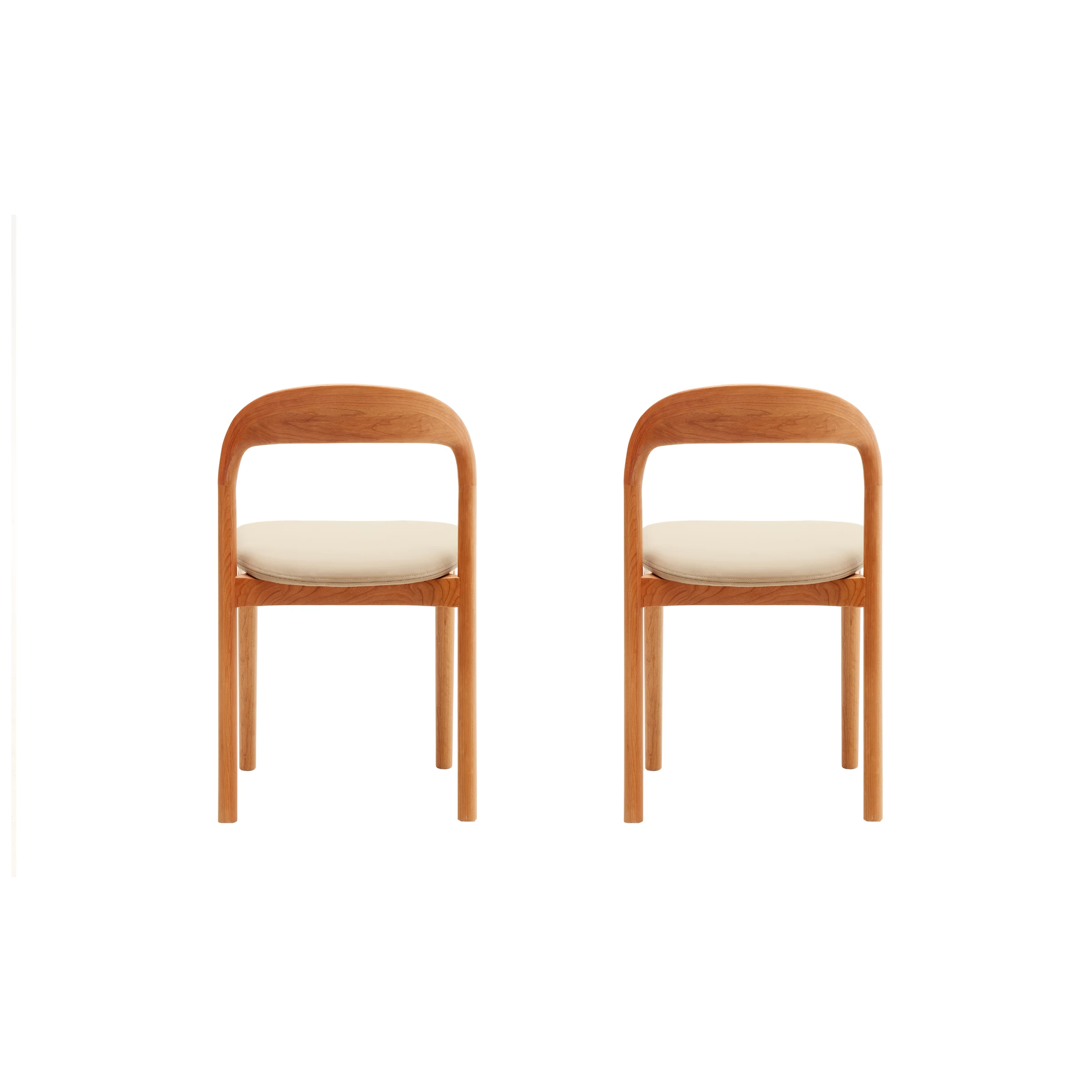 Solidwood Quartz Cherry Dining Chairs, Set of 2