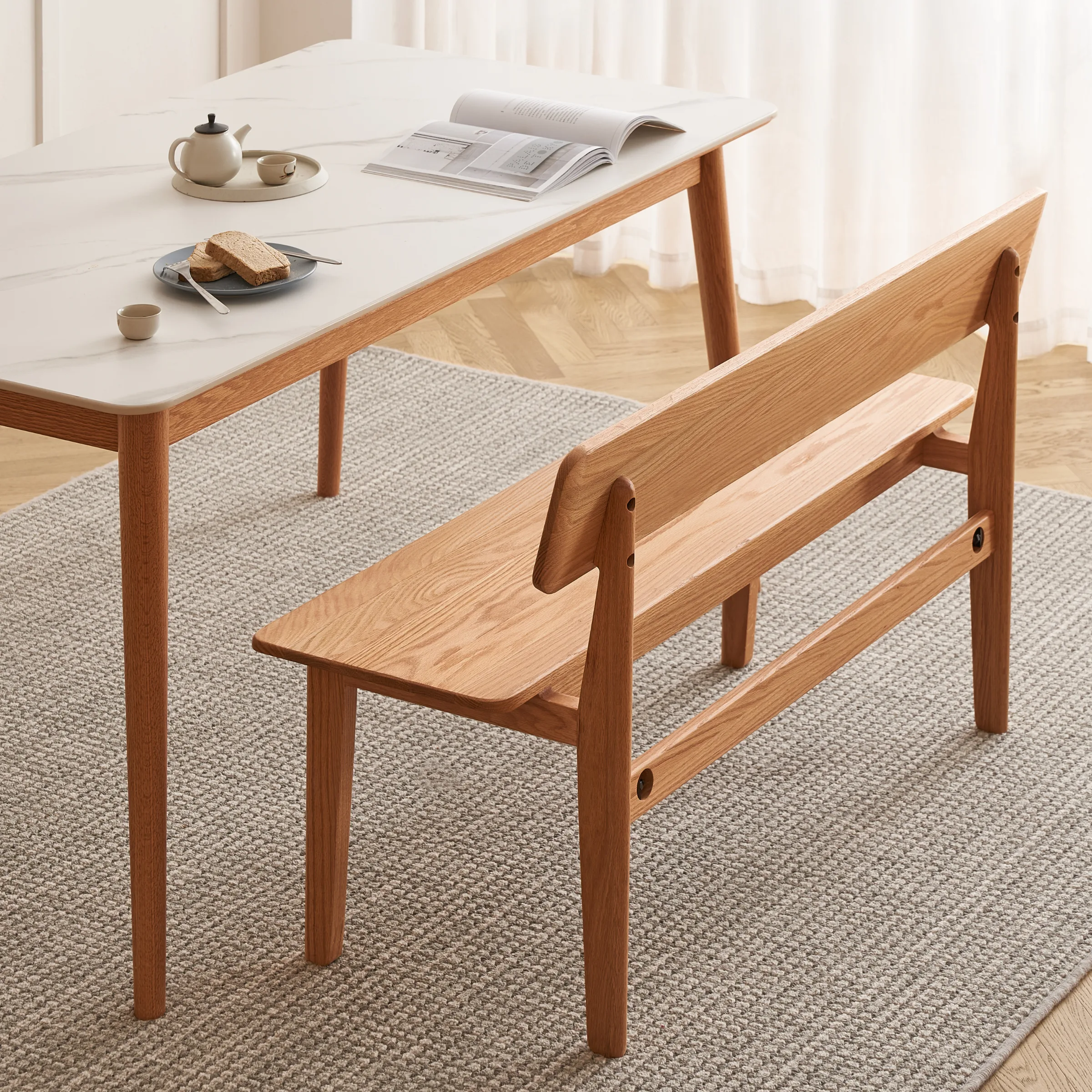 Solidwood Hemura Dining Bench