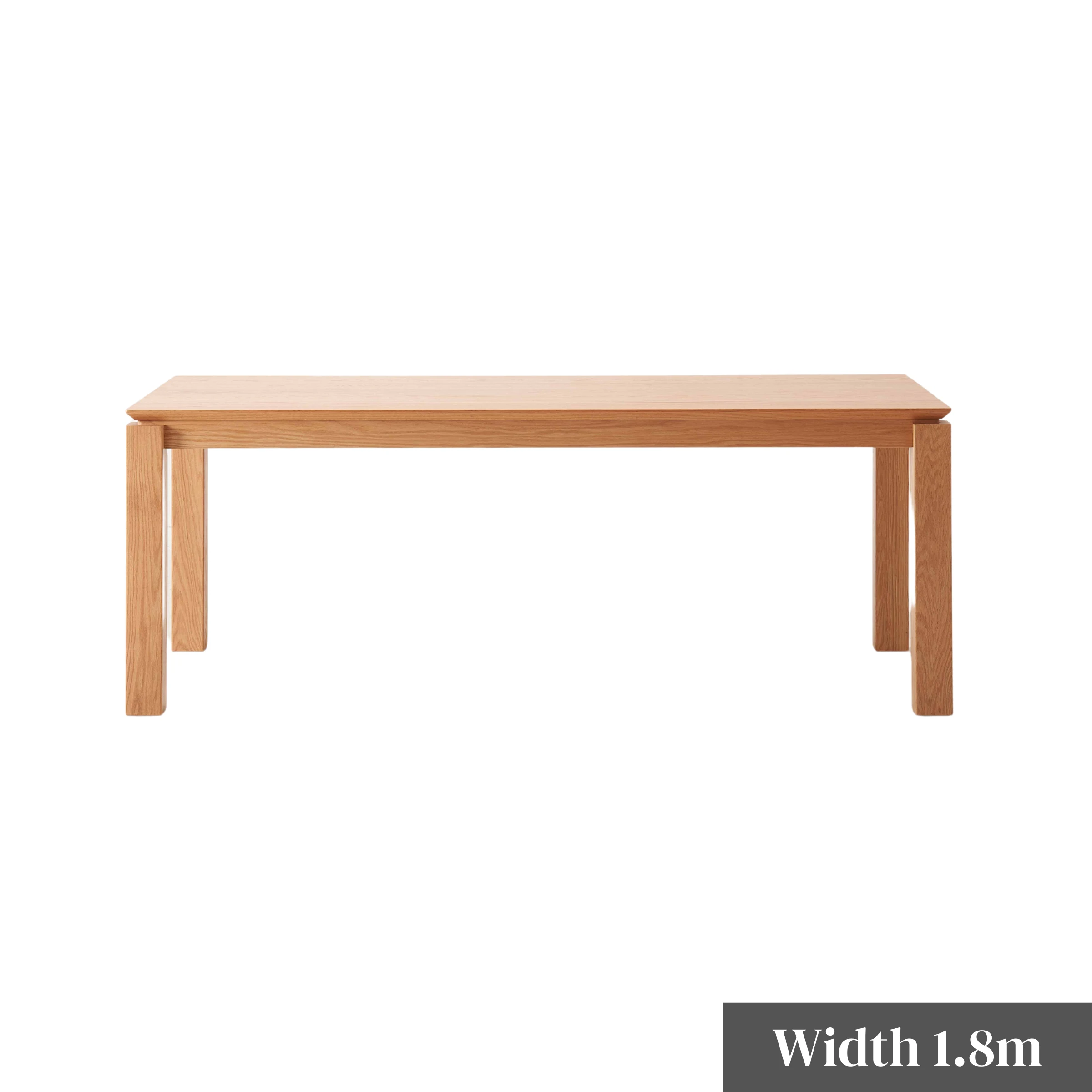 Solidwood Hemura Dining Table, 1.8m