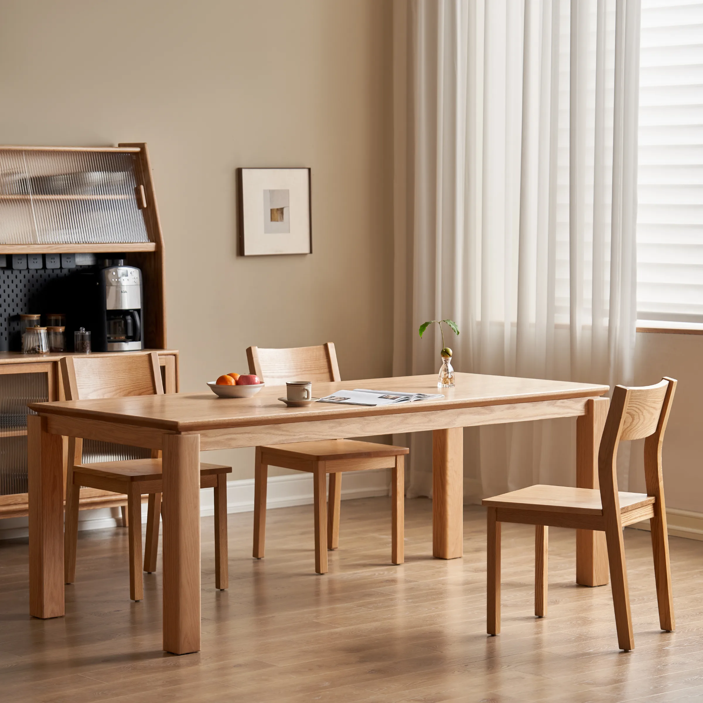 Solidwood Hemura Dining Table, 1.8m