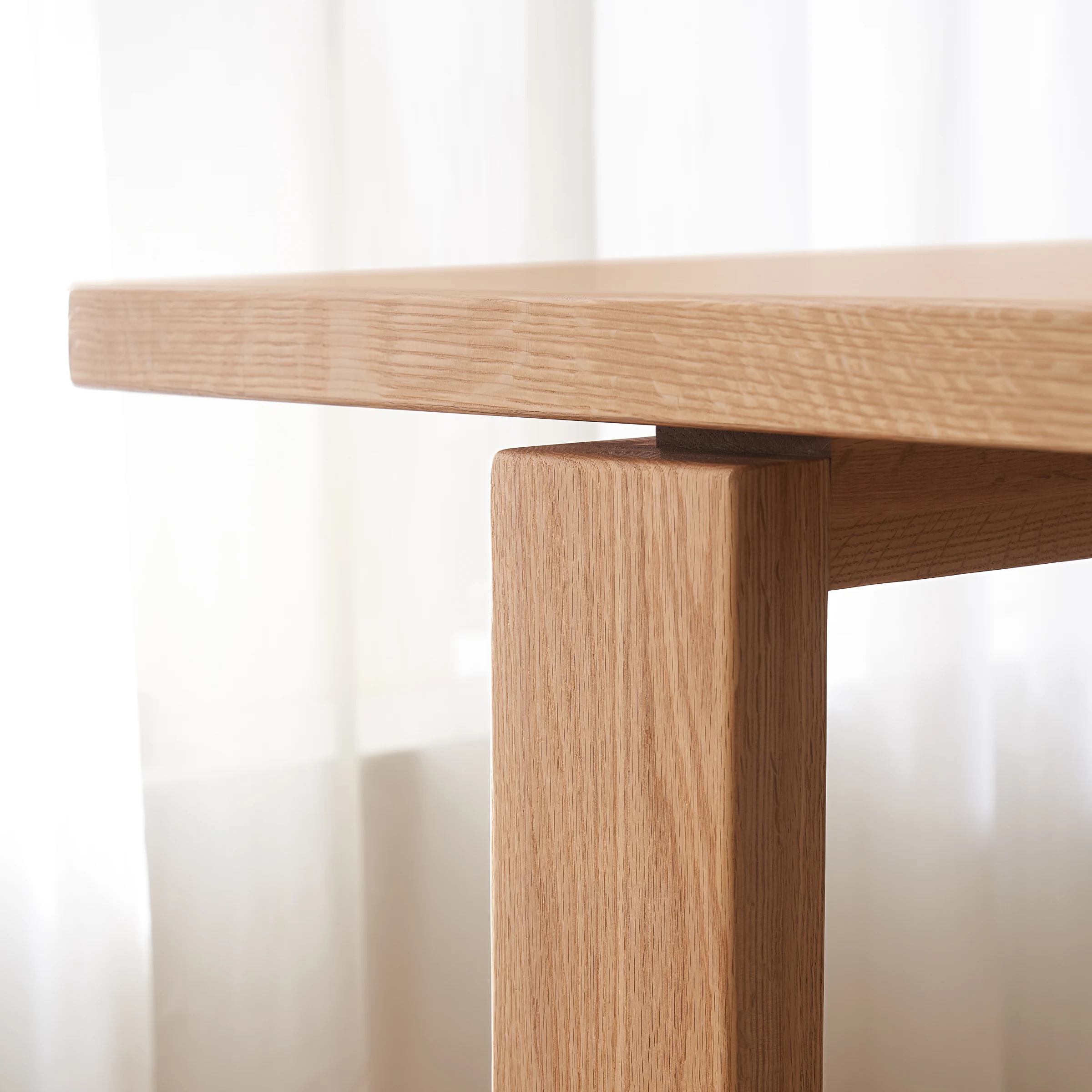 Solidwood Hemura Dining Table with Trestle Base, 2m