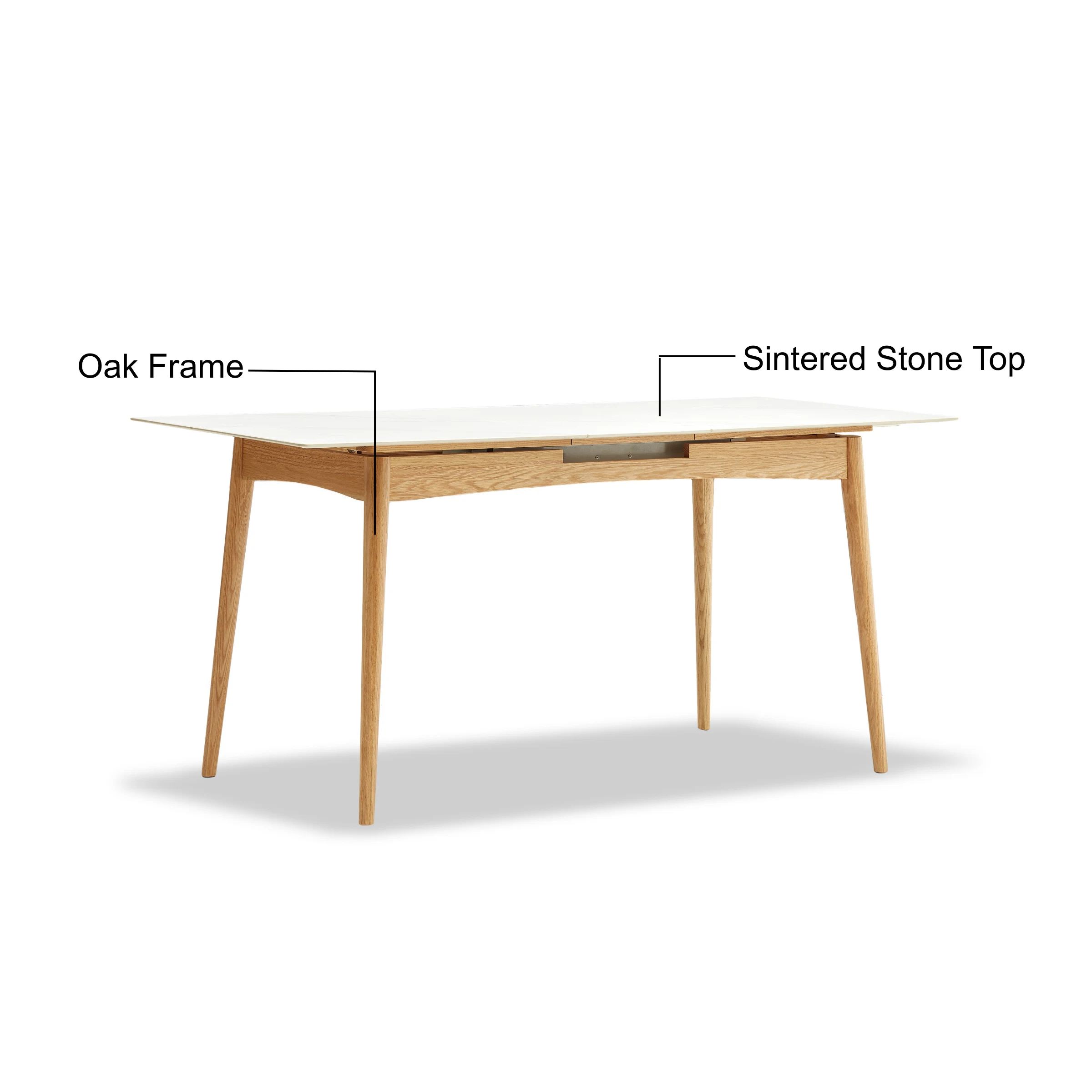 Solidwood Santa Rosa Extendable Dining Table with Sintered Stone Top