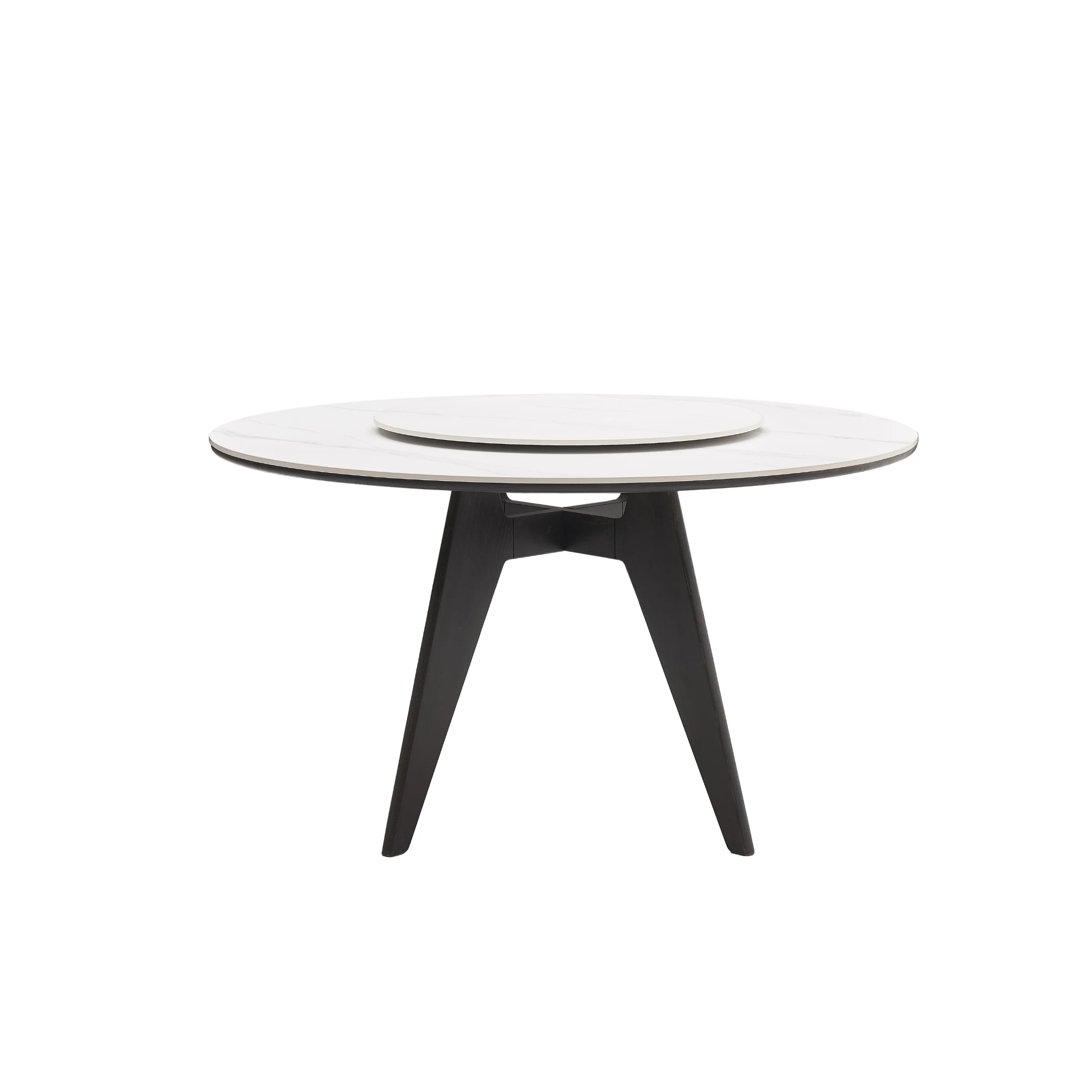 Solidwood Yelant Round Turntable Dining Table