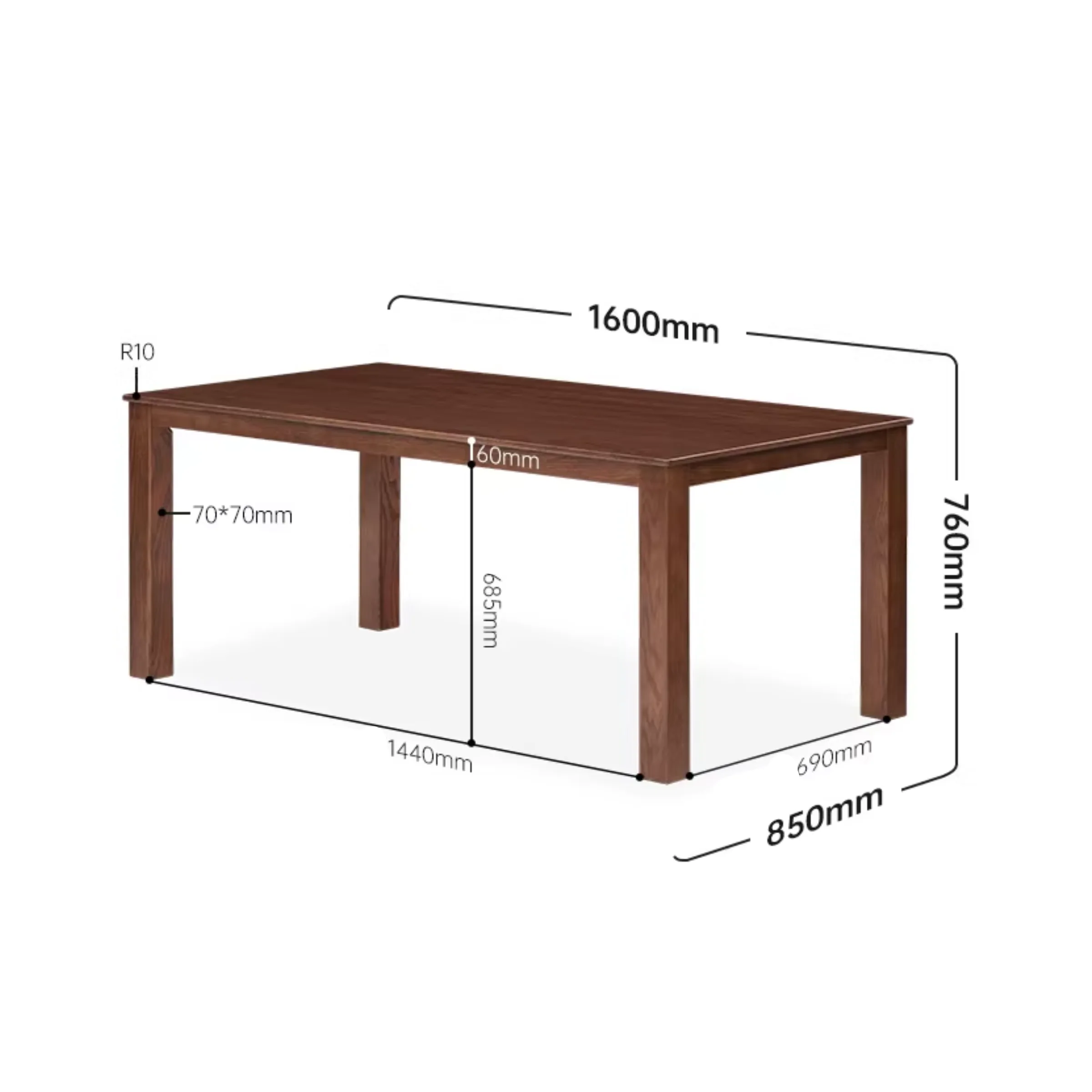 Solidwood Kano Dining Table