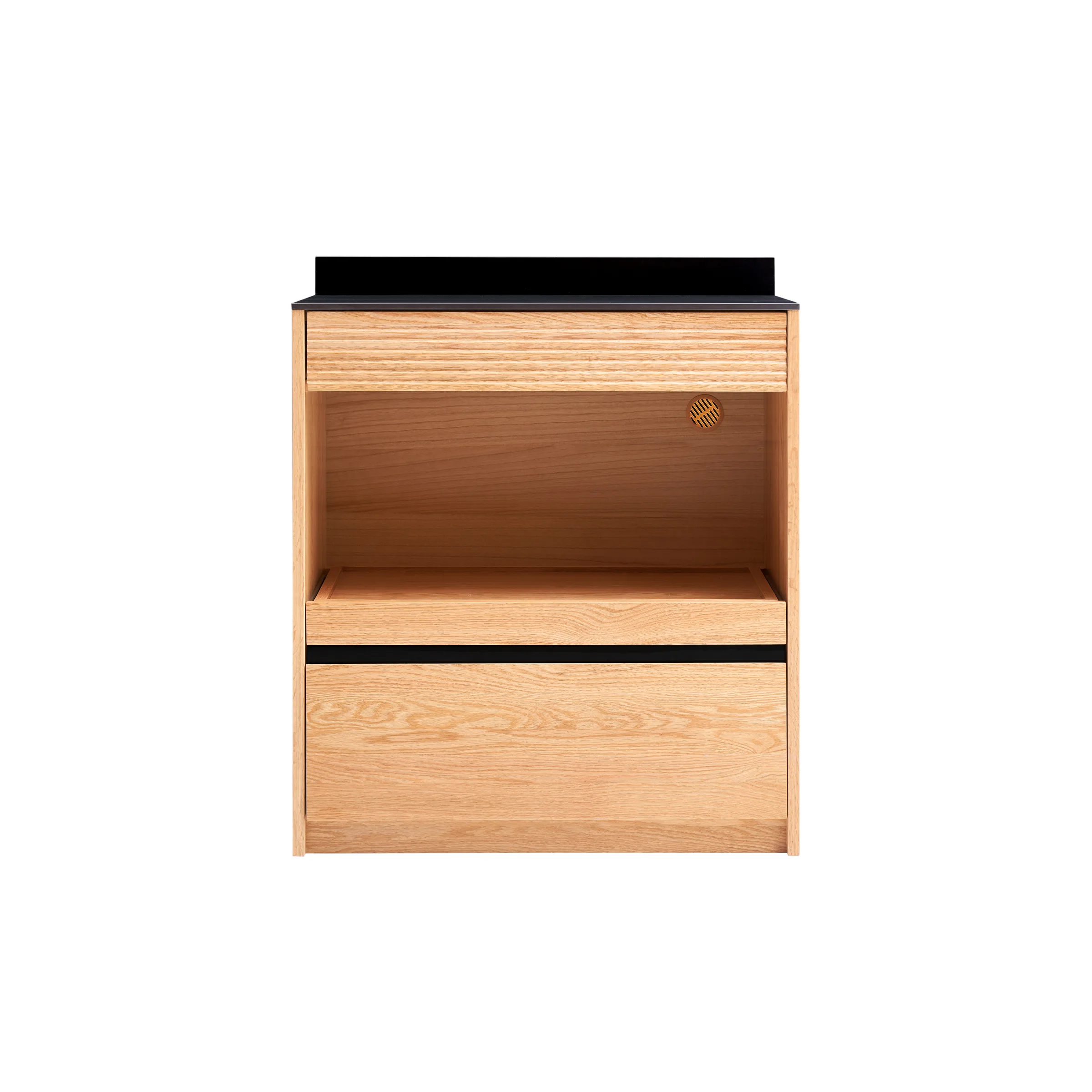 Solidwood Hemura Sideboard with 2 Drawers