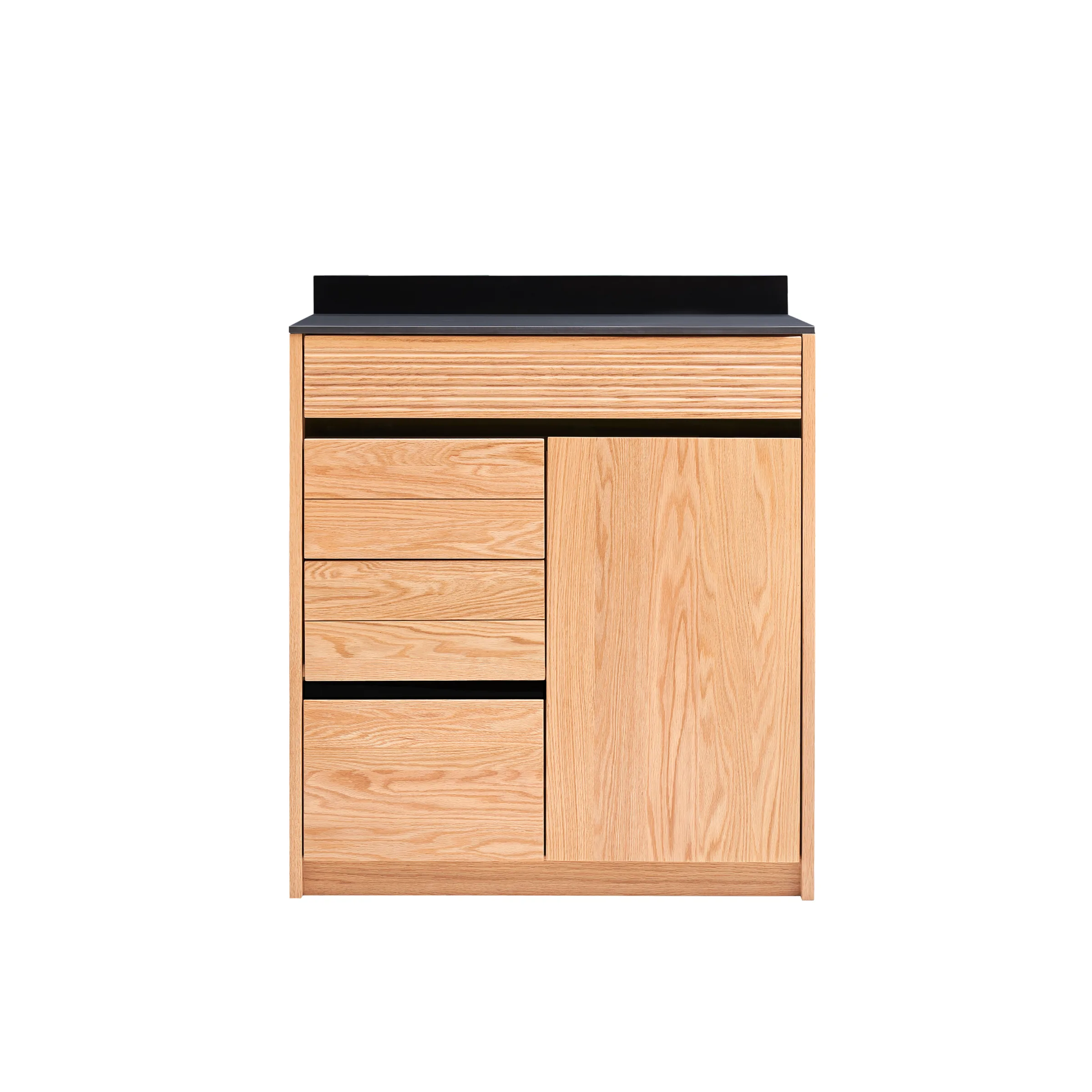 Solidwood Hemura Sideboard with Drawers & Cabinet