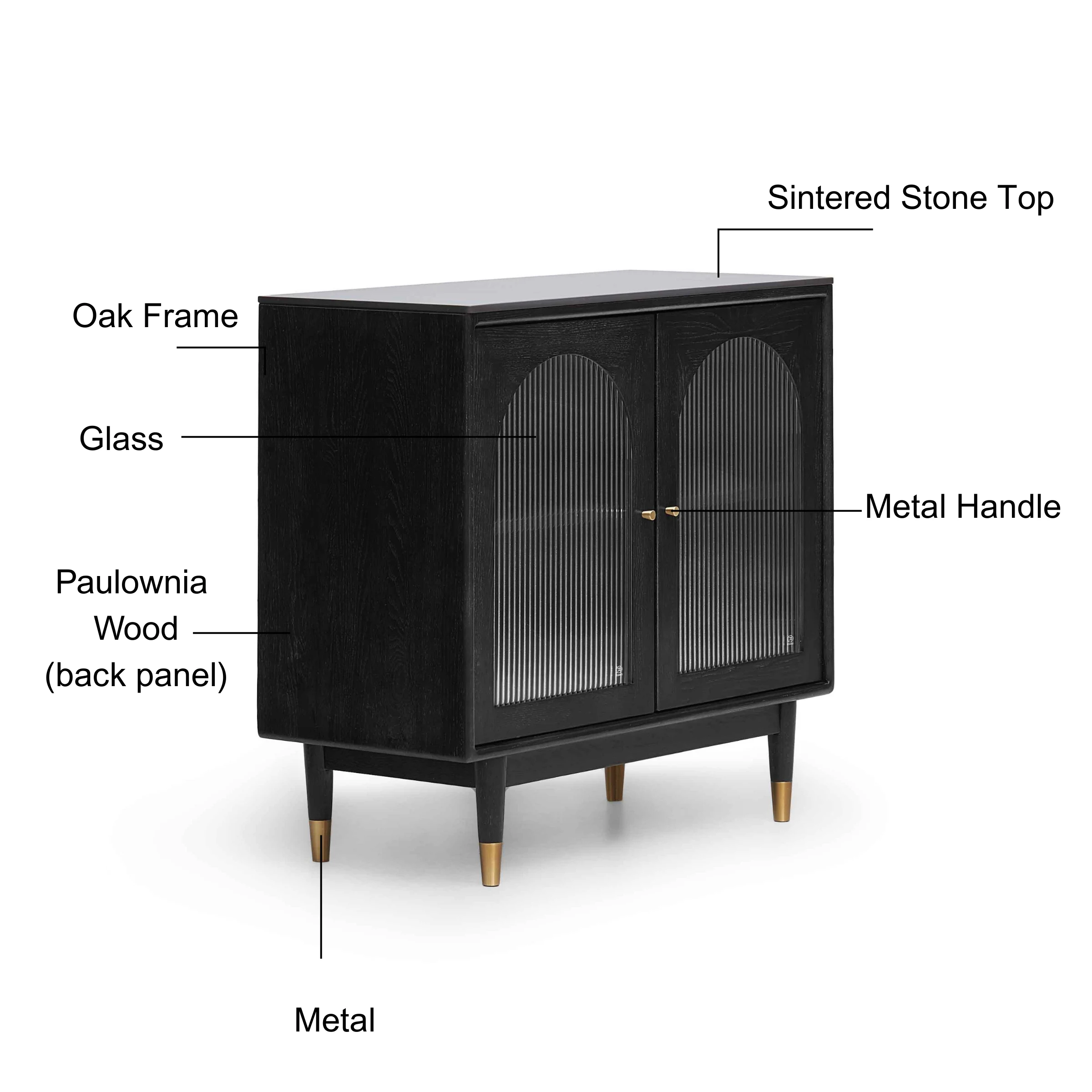 Solidwood Yelant Sideboard, 0.9m