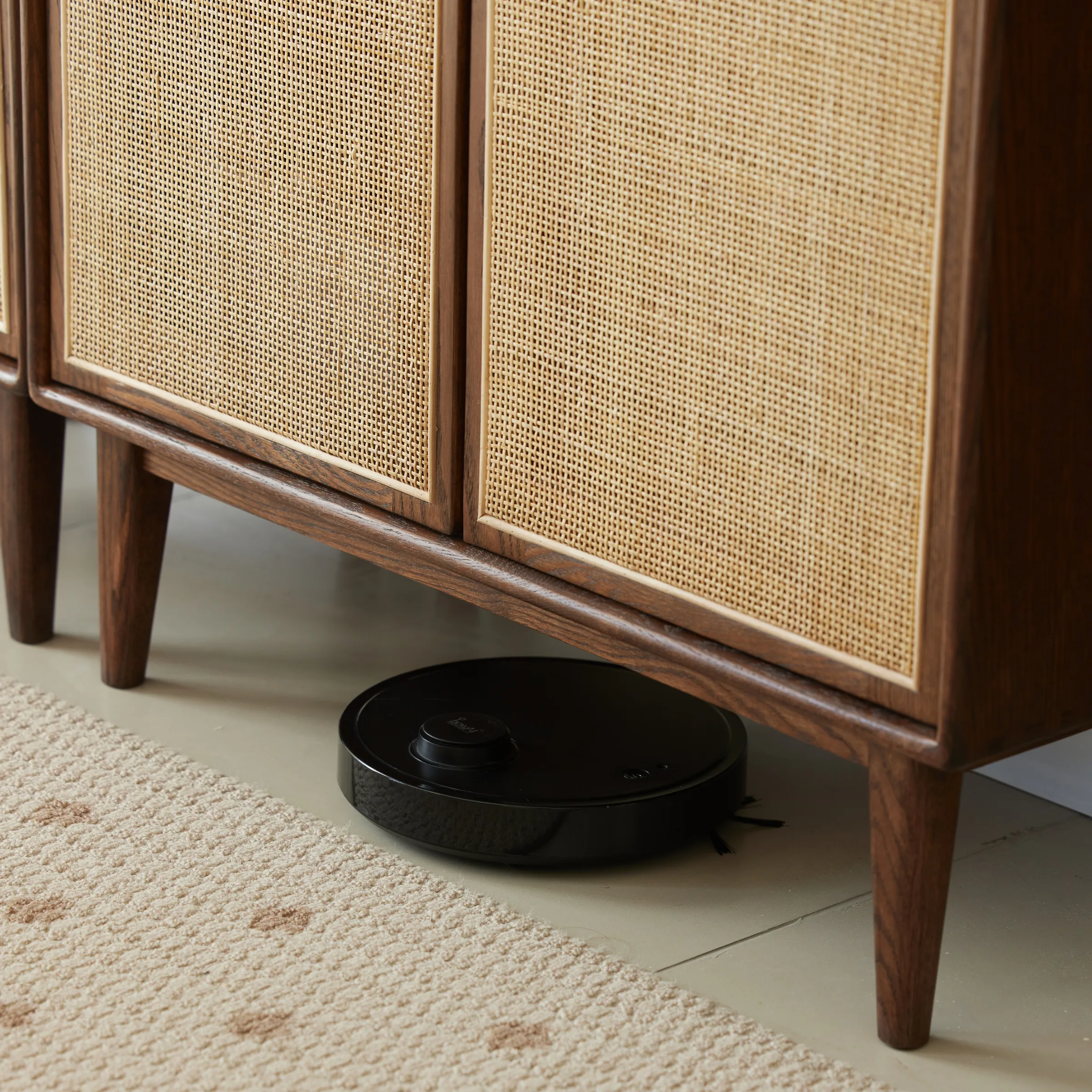 Solidwood Bailey Shoe Cabinet, 80x35cm, Walnut