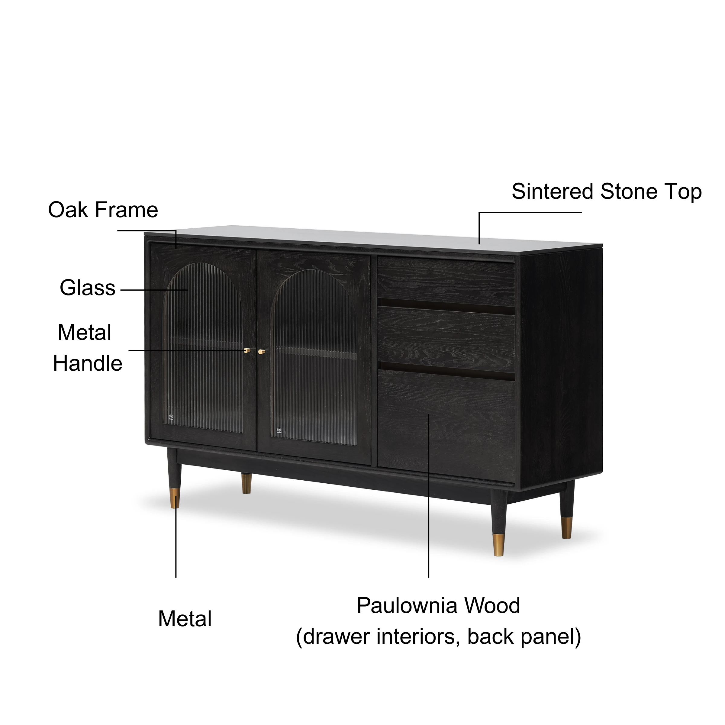 Solidwood Yelant Sideboard, 1.4m