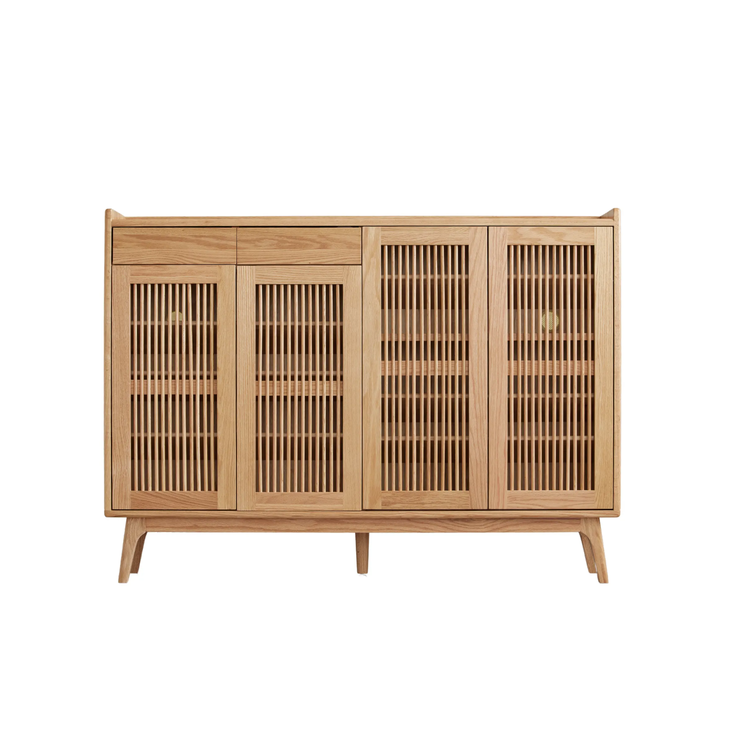 Solidwood Santa Rosa Shoe Cabinet with Drawers, 1.4m