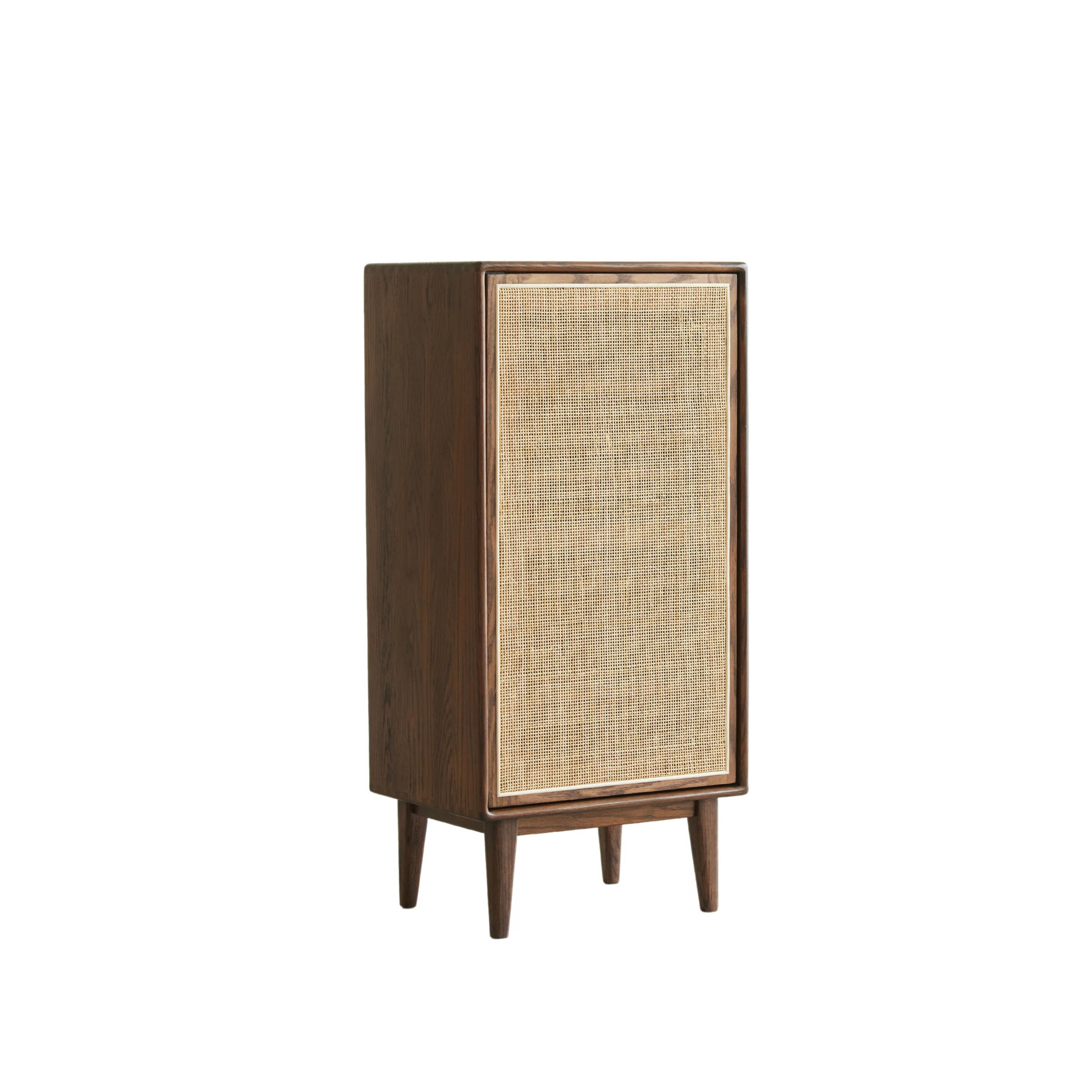 Solidwood Bailey Shoe Cabinet, 48x35cm, Walnut