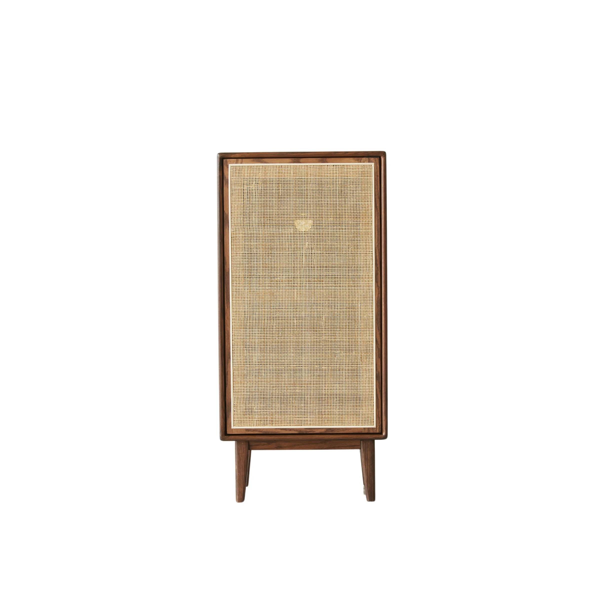 Solidwood Bailey Shoe Cabinet, 48x35cm, Walnut