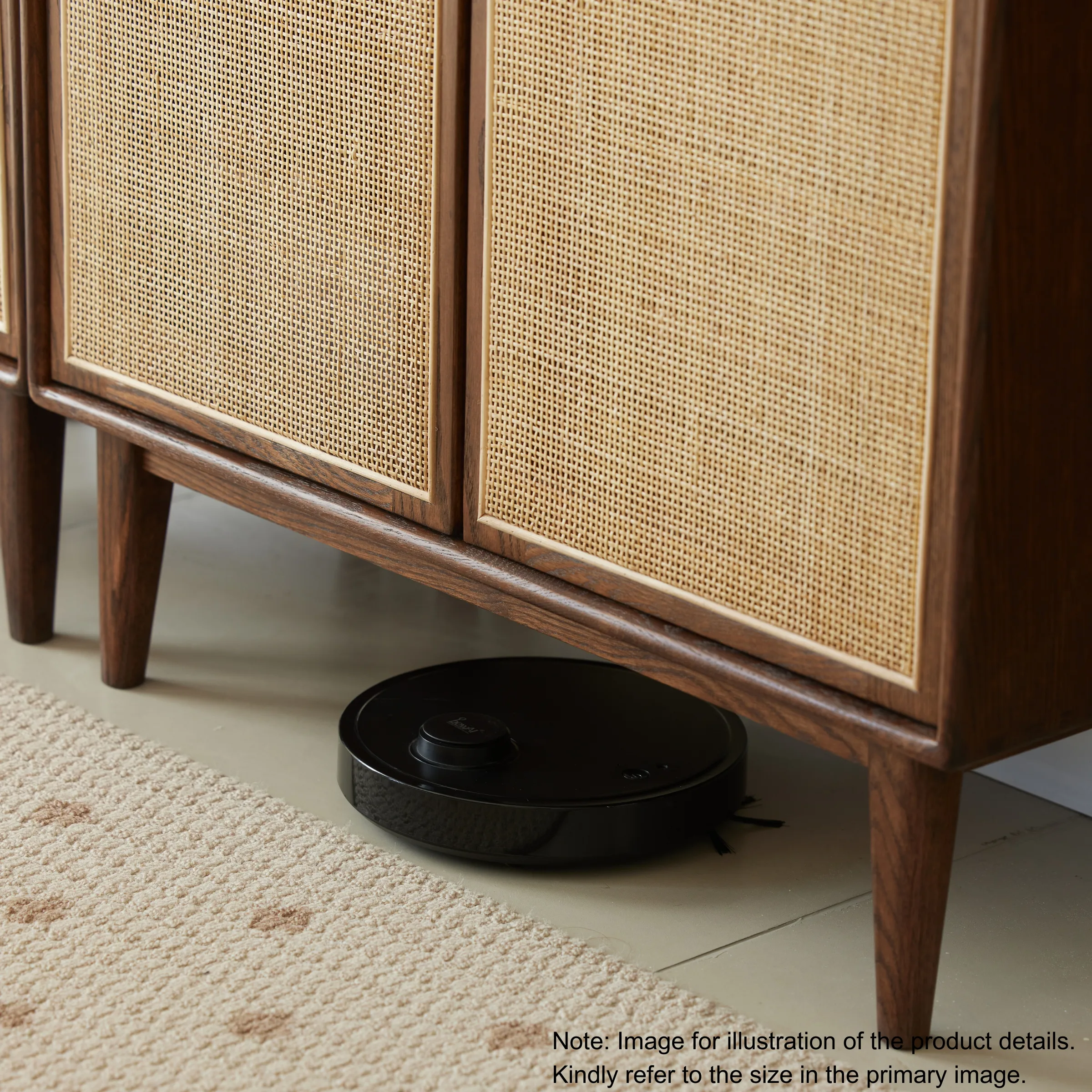 Solidwood Bailey Shoe Cabinet, 48x35cm, Walnut