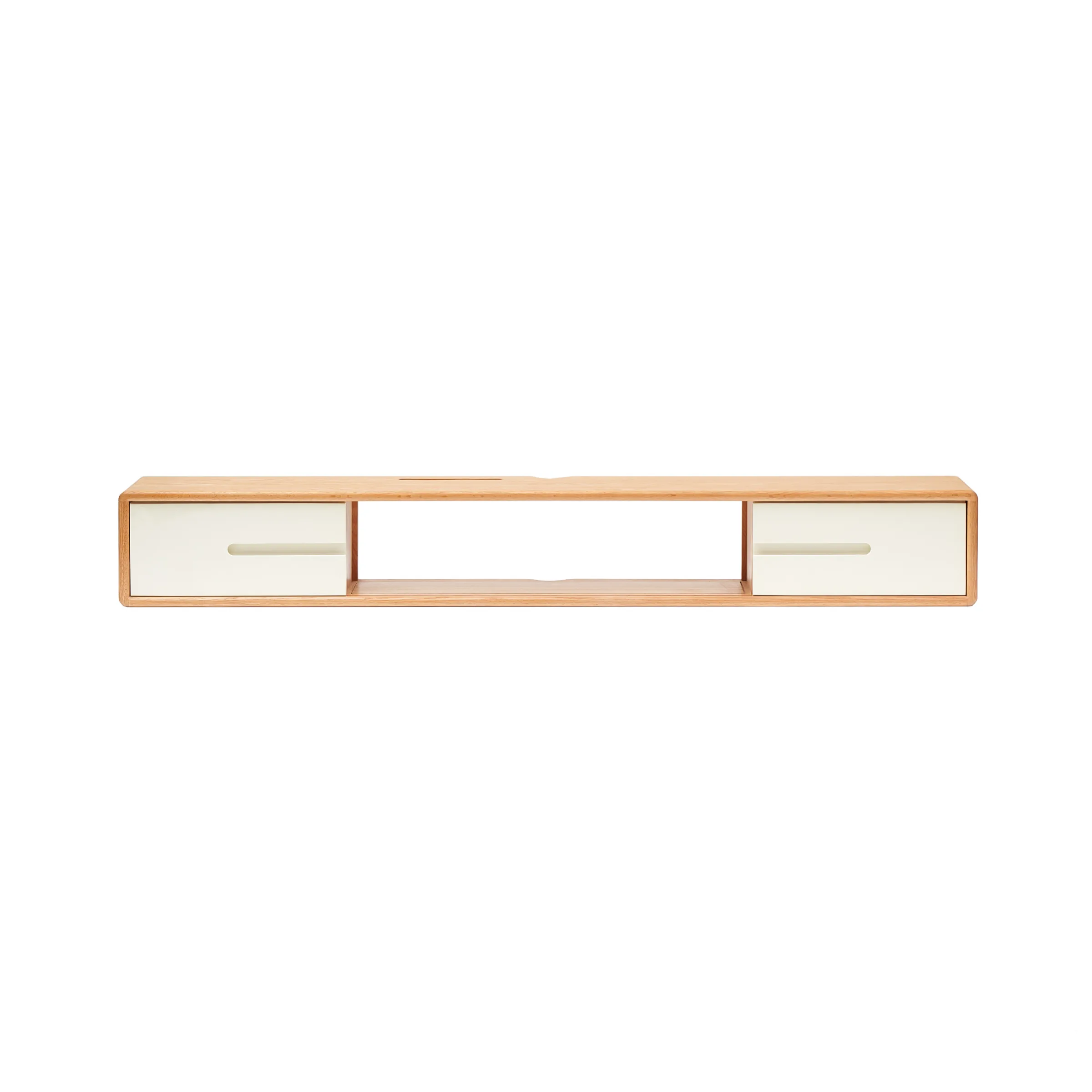 Solidwood Gabea Wall-mounted Entertainment Unit, 1.6m