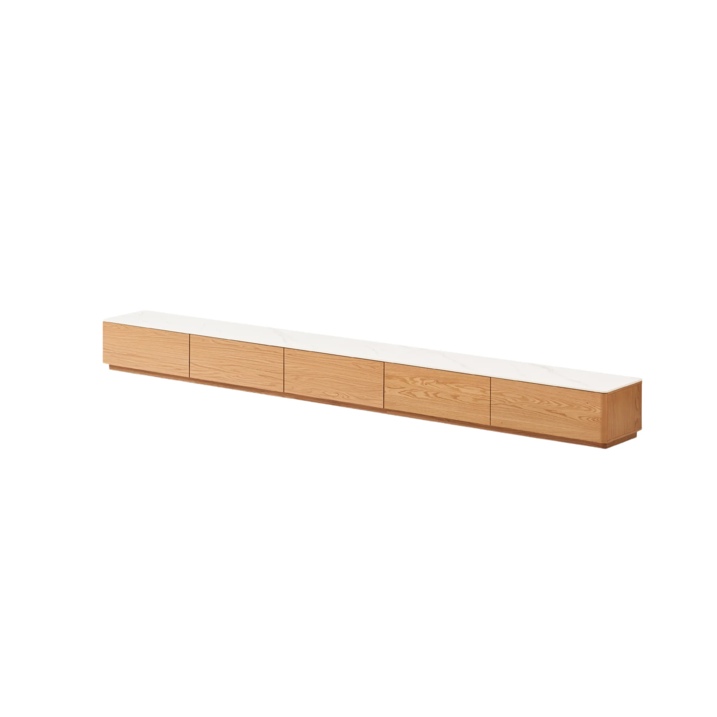 Solidwood Hemura Entertainment Unit with Sintered Stone Top, 3m