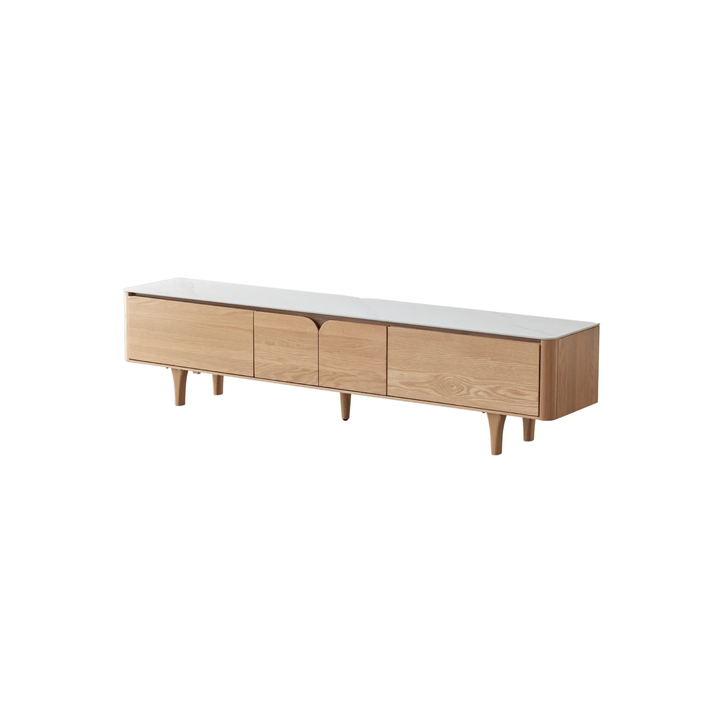 Solidwood Santa Rosa Entertainment Unit with Sintered Stone Top