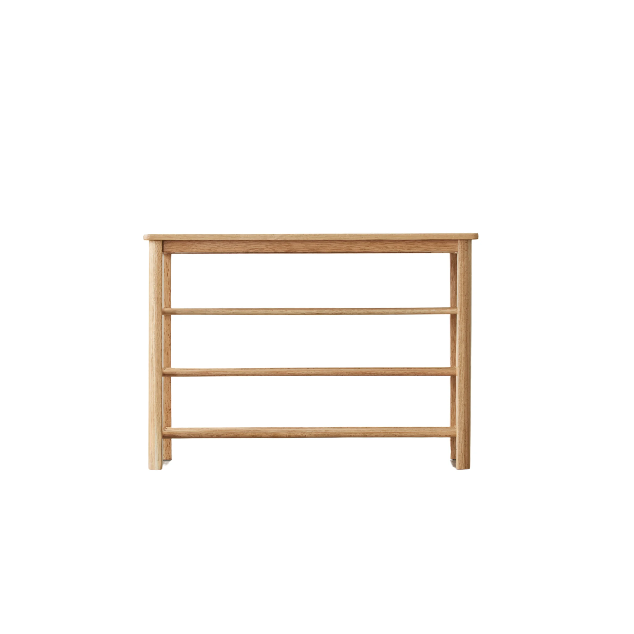 Solidwood Fuji Shoe Bench, 80x30x57cm, Oak