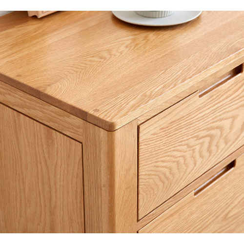 Solidwood Norway Chest of 5 drawers, 95x40CM, Oak