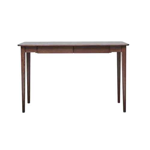 Solidwood Bailey Desk, Two Drawers, 120x53CM, Walnut