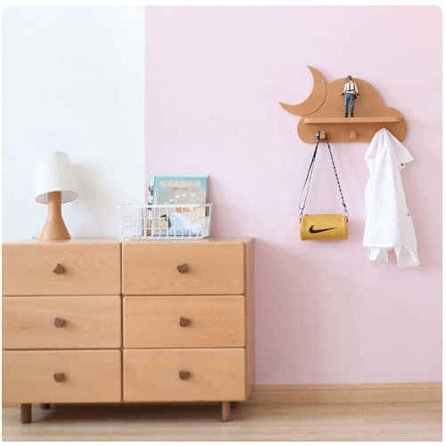 Solidwood Ayla Cloud Styling Shelf, 53x12CM, Beech