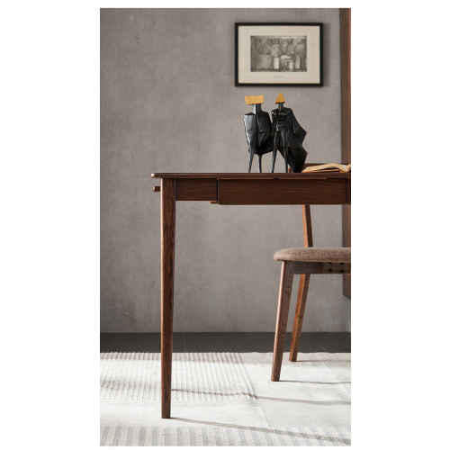 Solidwood Bailey Desk, A Drawer, 100x50CM, Walnut