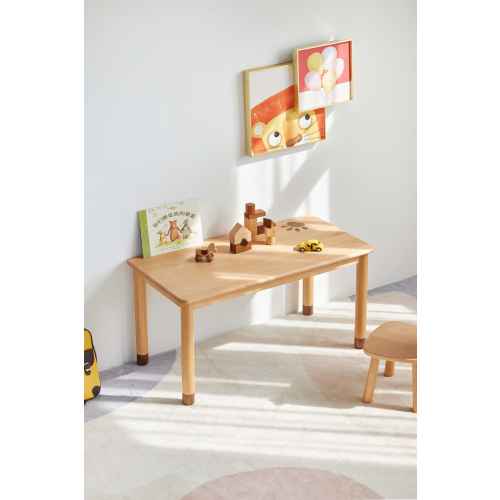 Solidwood Ayla Desk, 95x48CM, Beech