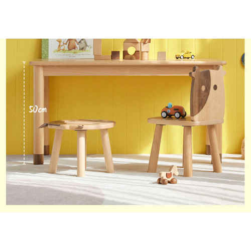 Solidwood Ayla Desk, 95x48CM, Beech