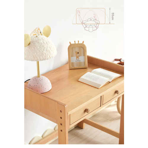 Solidwood Ayla Study Desk, 80x55CM, Beech