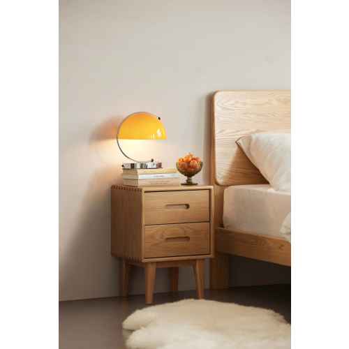 Solidwood Bailey Bedside Table, 36x32CM, Oak