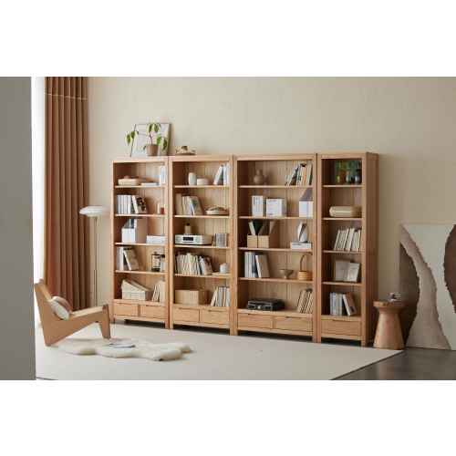 Solidwood Norway Bookcase, 55x32cm, Oak