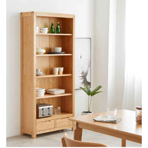 Solidwood Norway Bookshelf, 85x32CM, Oak