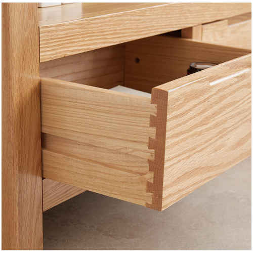 Solidwood Norway Bookcase, 85x32cm, Oak