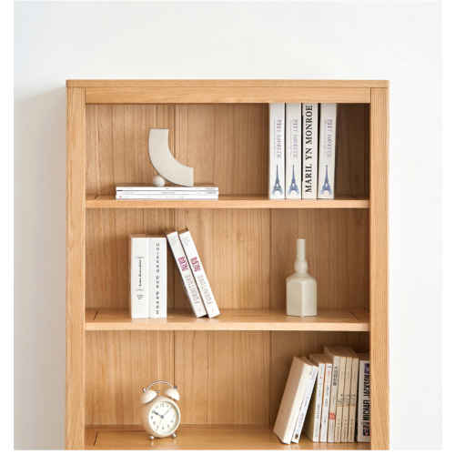 Solidwood Norway Bookcase, 85x32cm, Oak