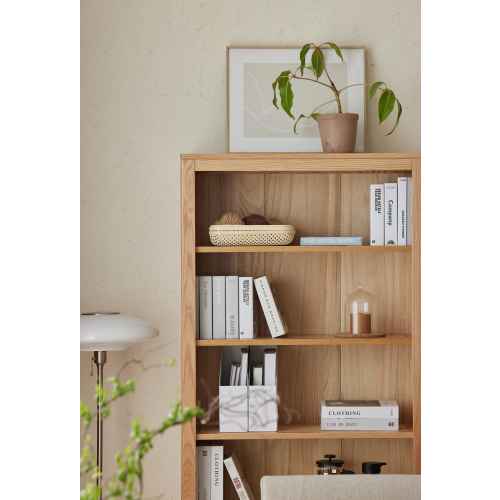 Solidwood Norway Bookshelf, 100x32CM, Oak